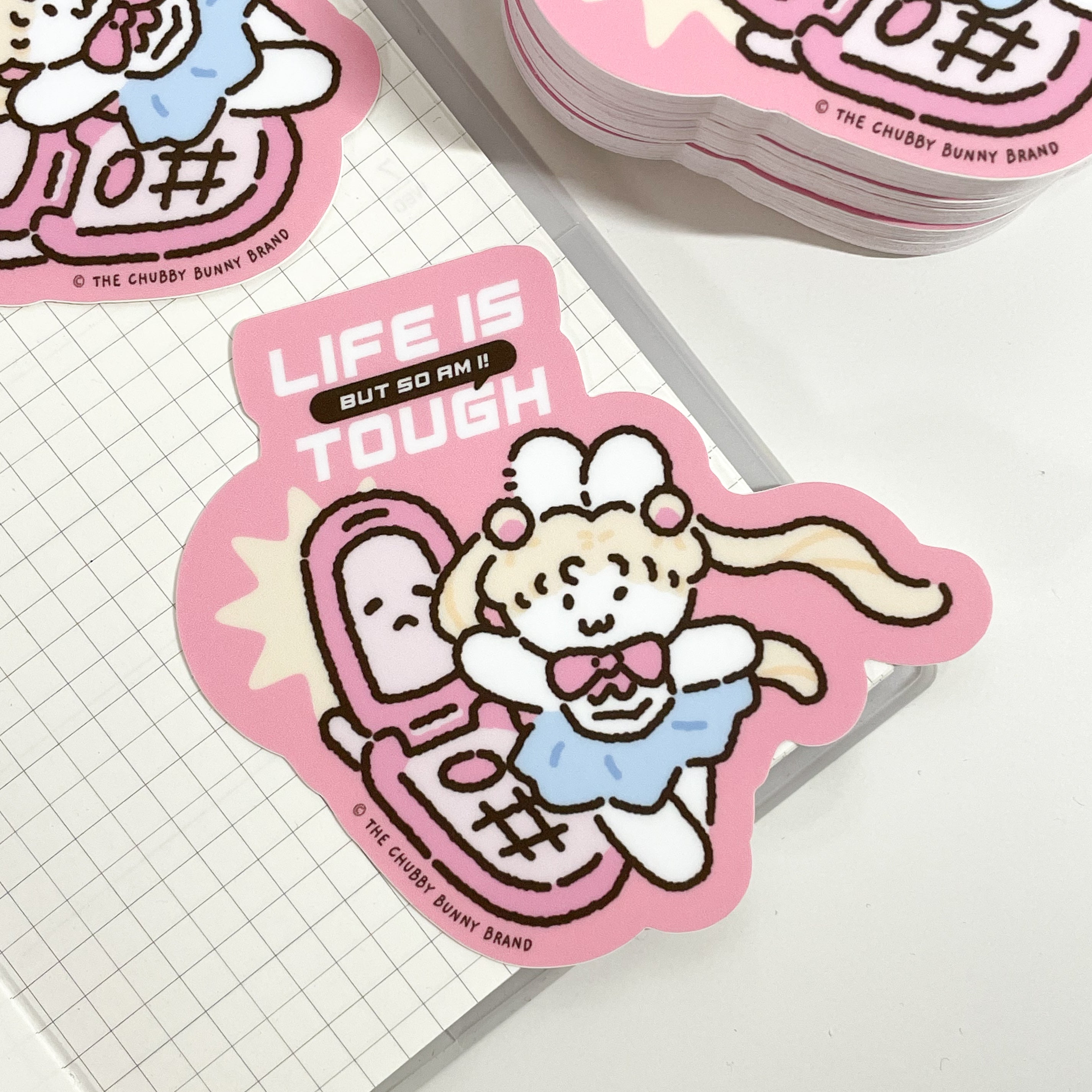 Life is Tough But So Am I Vinyl Sticker