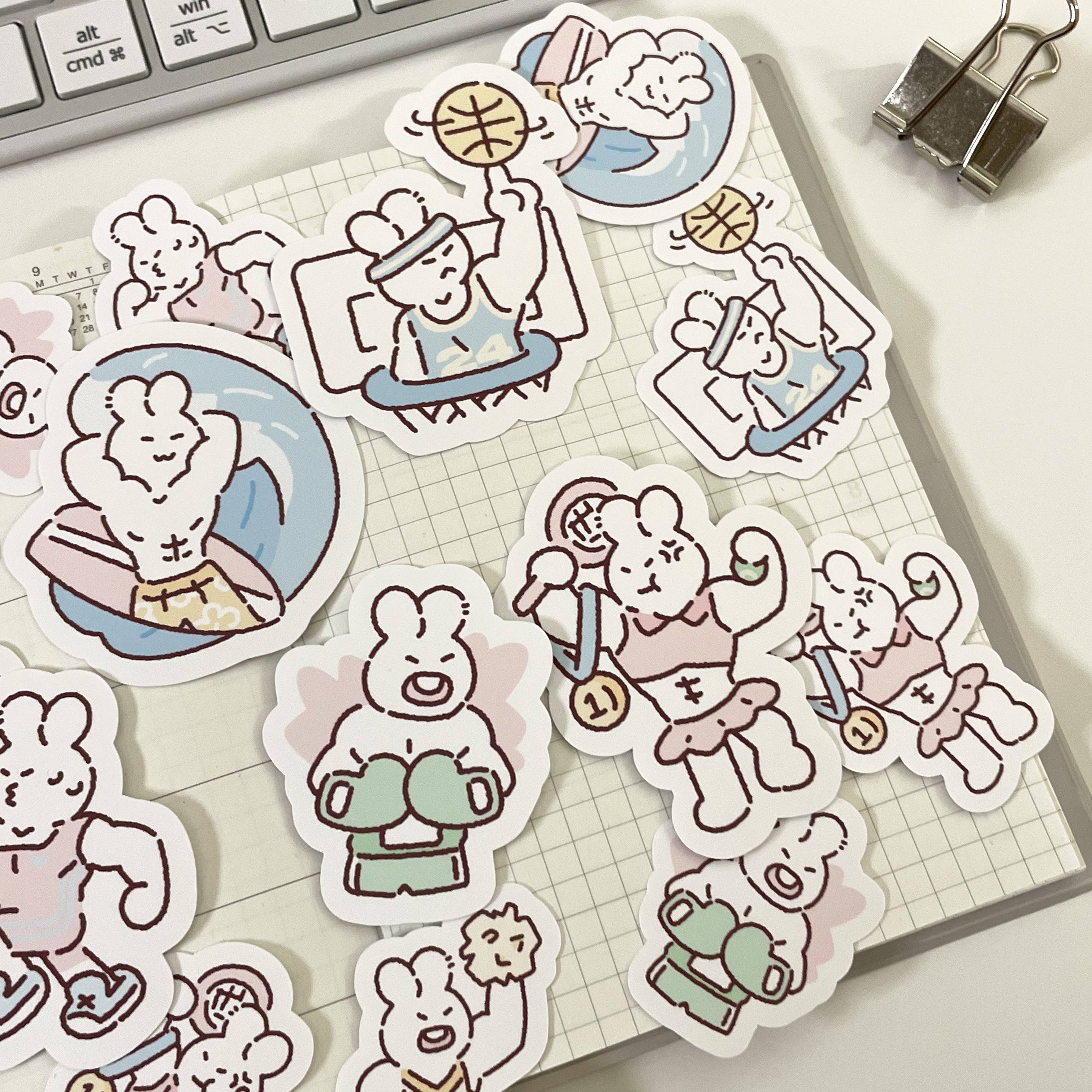 Stay Active Sticker Flakes 18pc