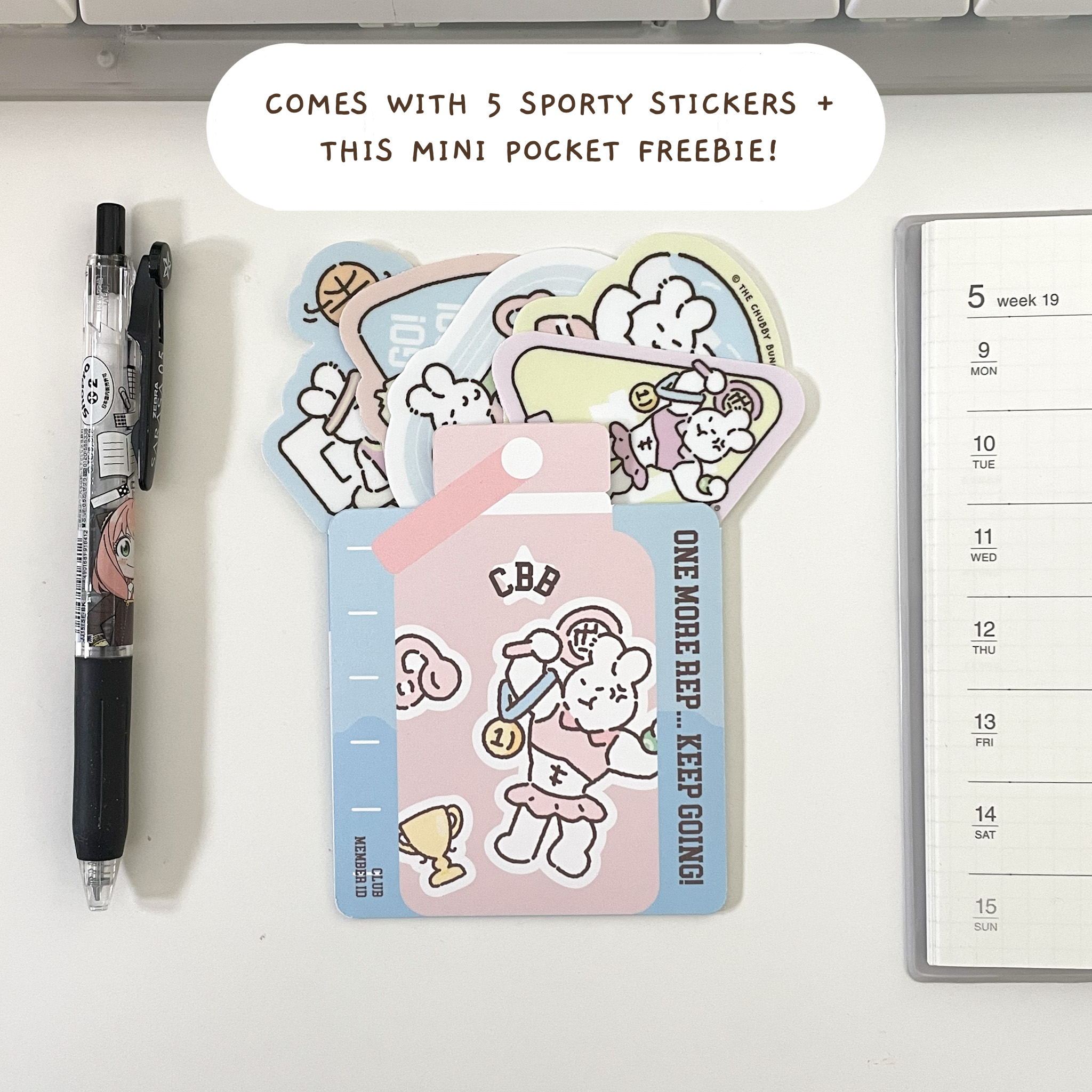 Stay Active Mini Vinyl Sticker Pack