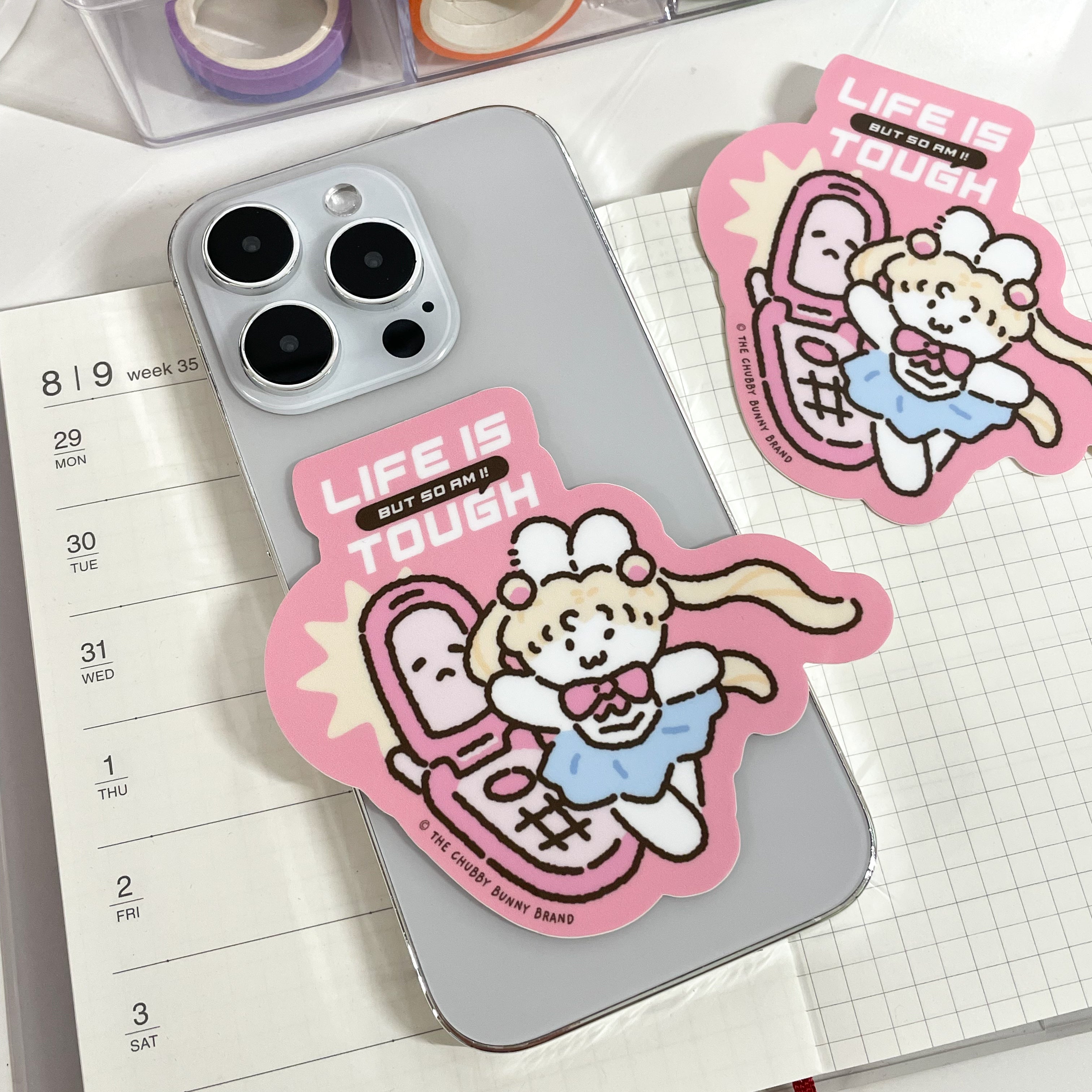 Life is Tough But So Am I Vinyl Sticker