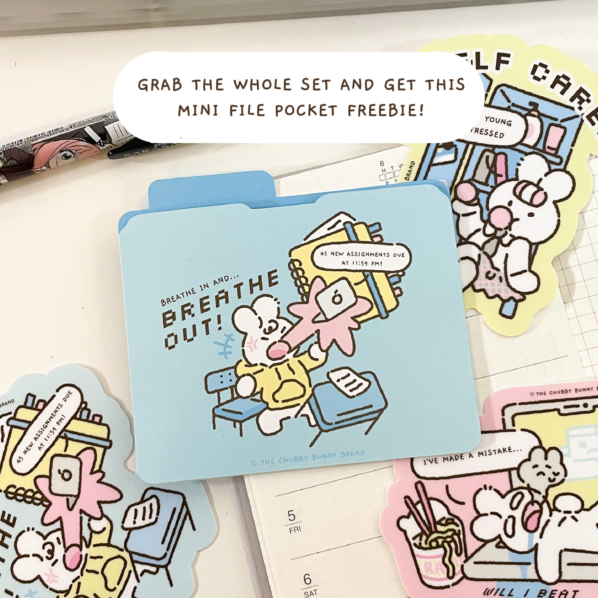 School Essentials Self Care Bundle Deal - Vinyl Stickers