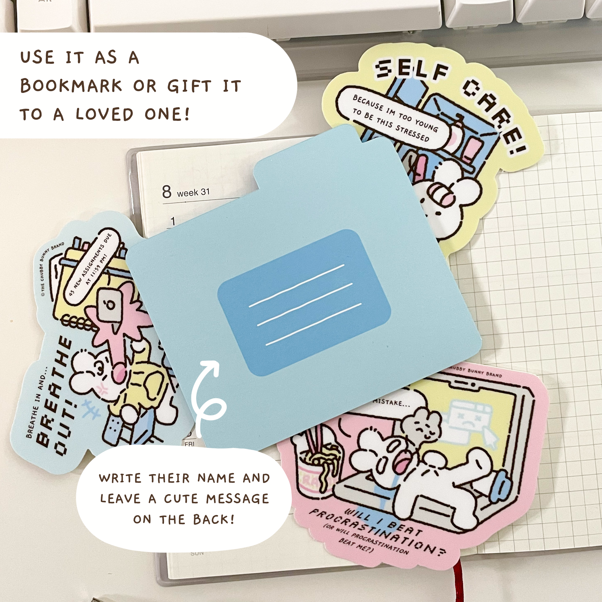 School Essentials Self Care Bundle Deal - Vinyl Stickers