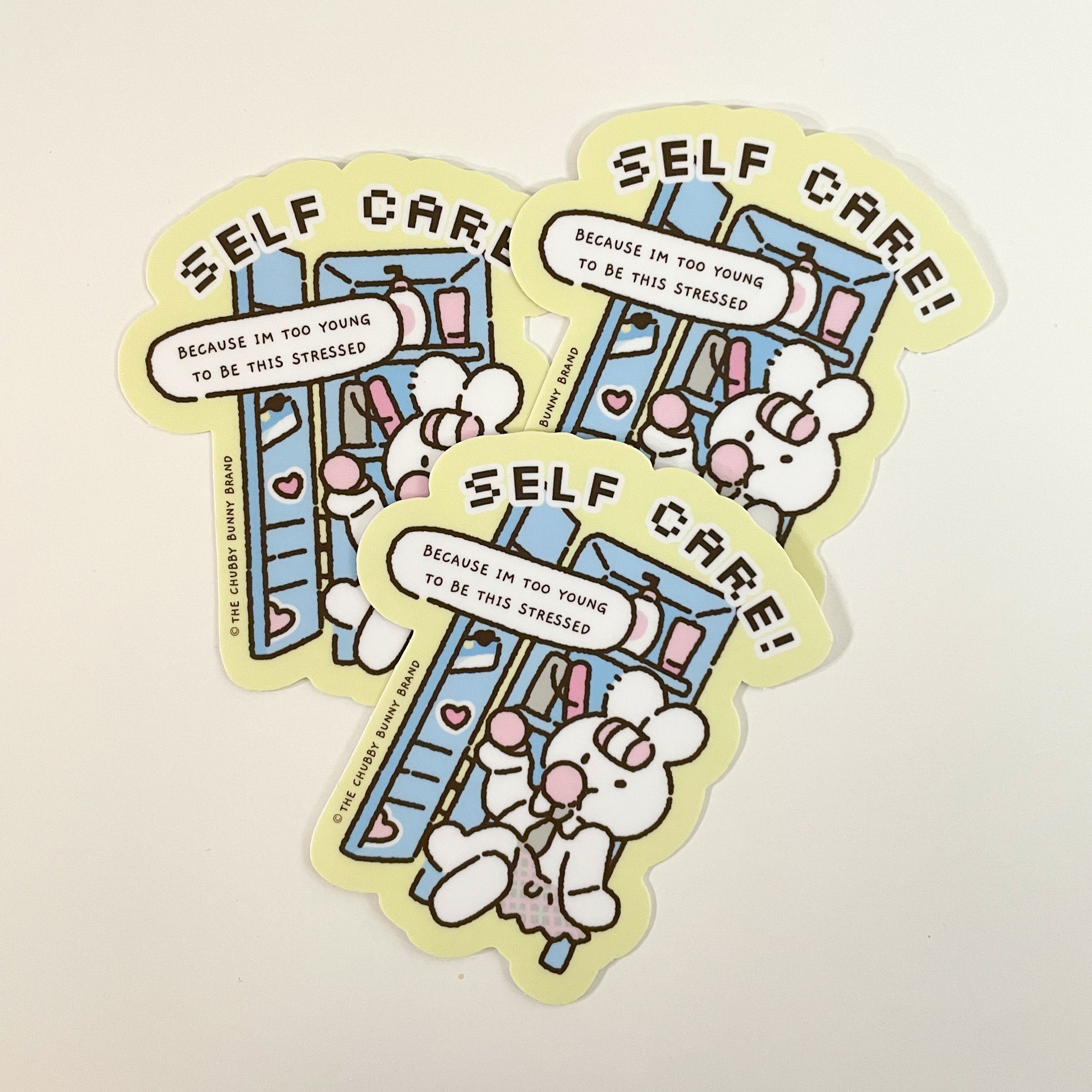 Self Care Motto Vinyl Sticker