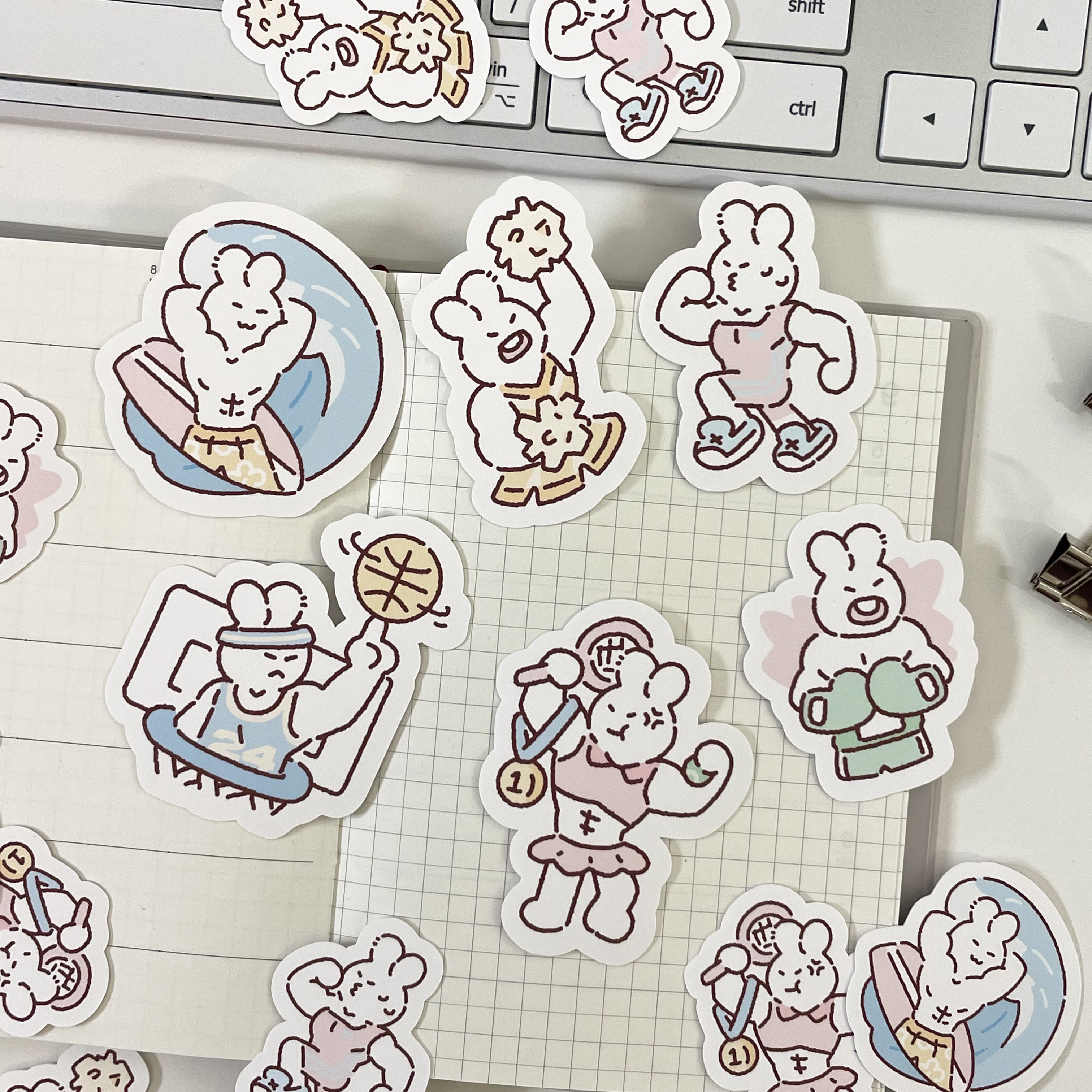 Stay Active Sticker Flakes 18pc