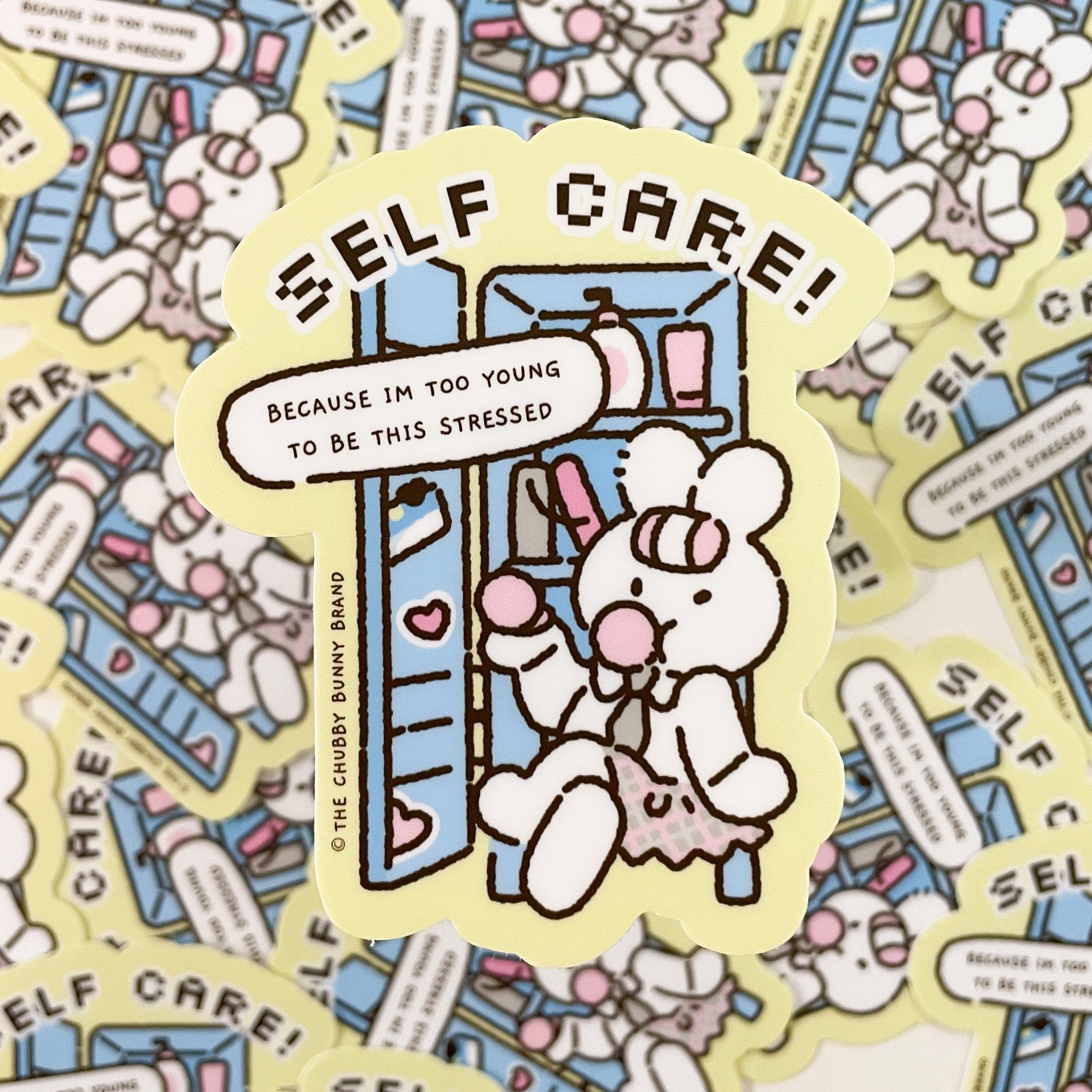 Self Care Motto Vinyl Sticker