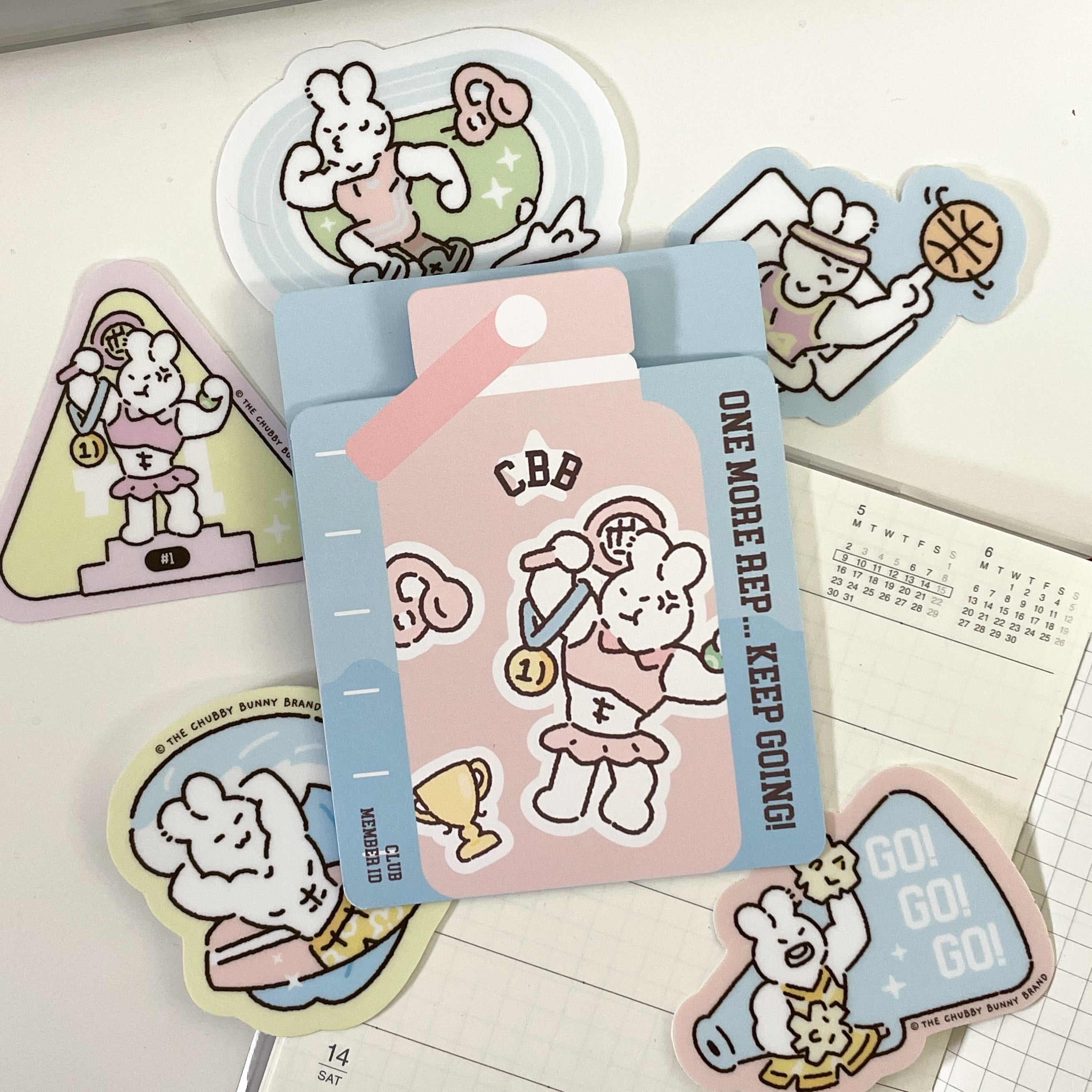Stay Active Mini Vinyl Sticker Pack