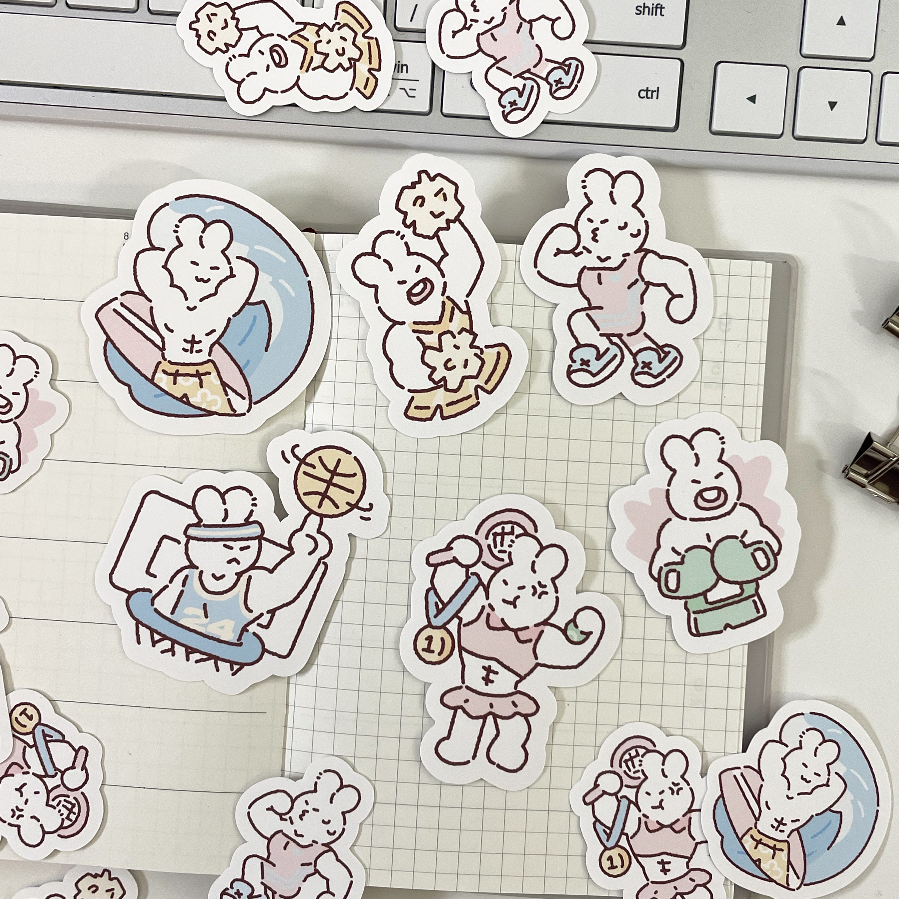 Stay Active Sticker Flakes 18pc