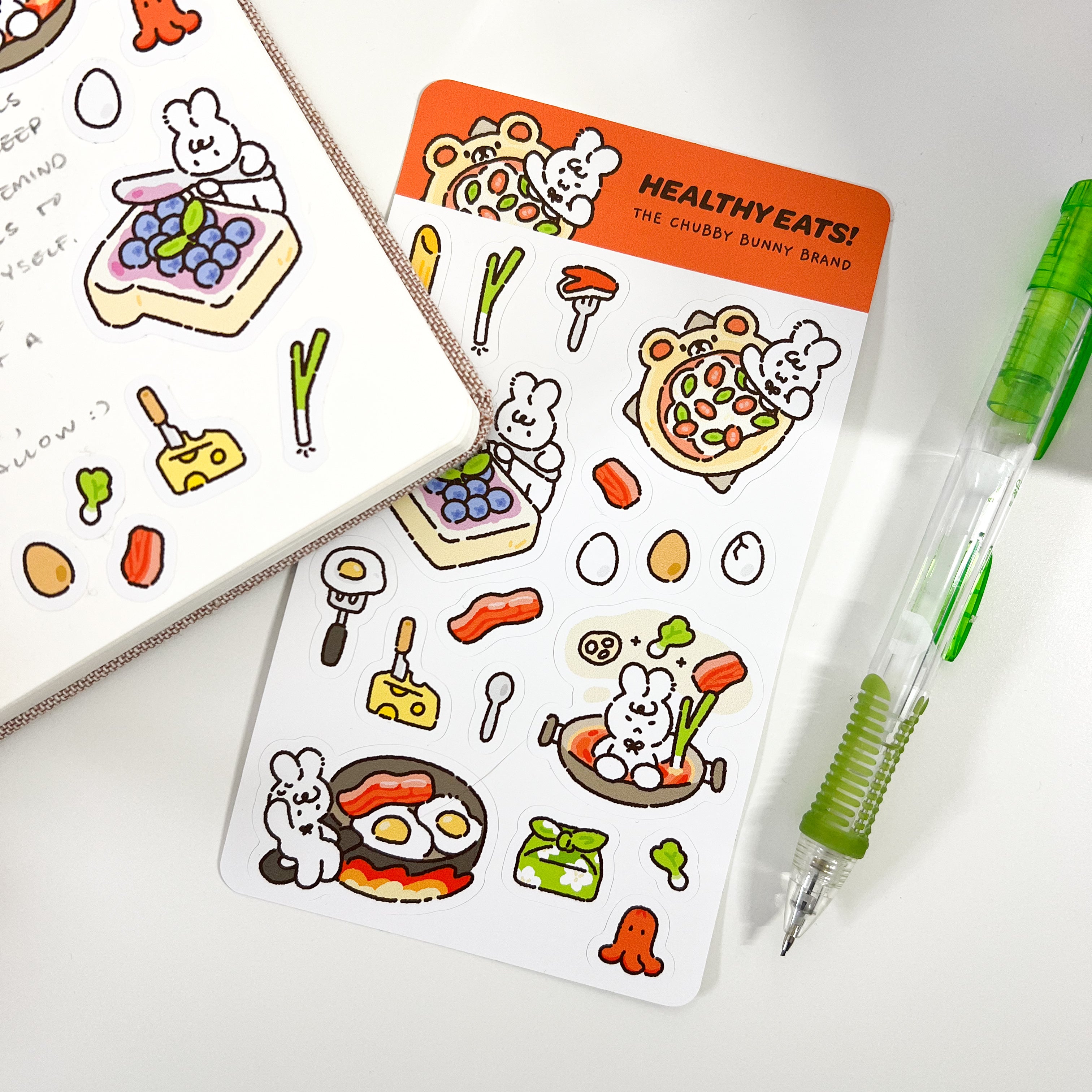 Healthy Eats Vinyl Sticker Sheet