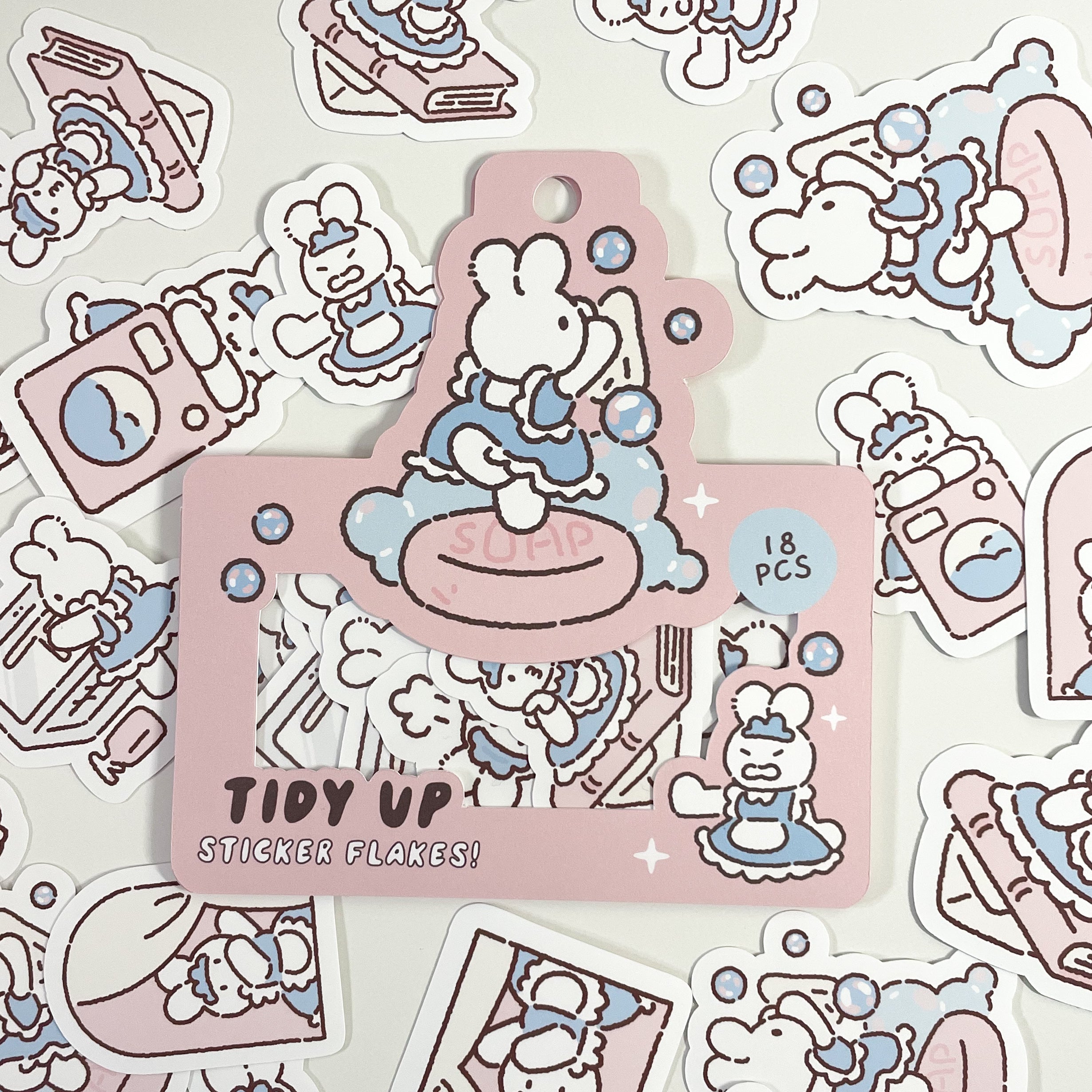 Tidy Up Sticker Flakes 18pc