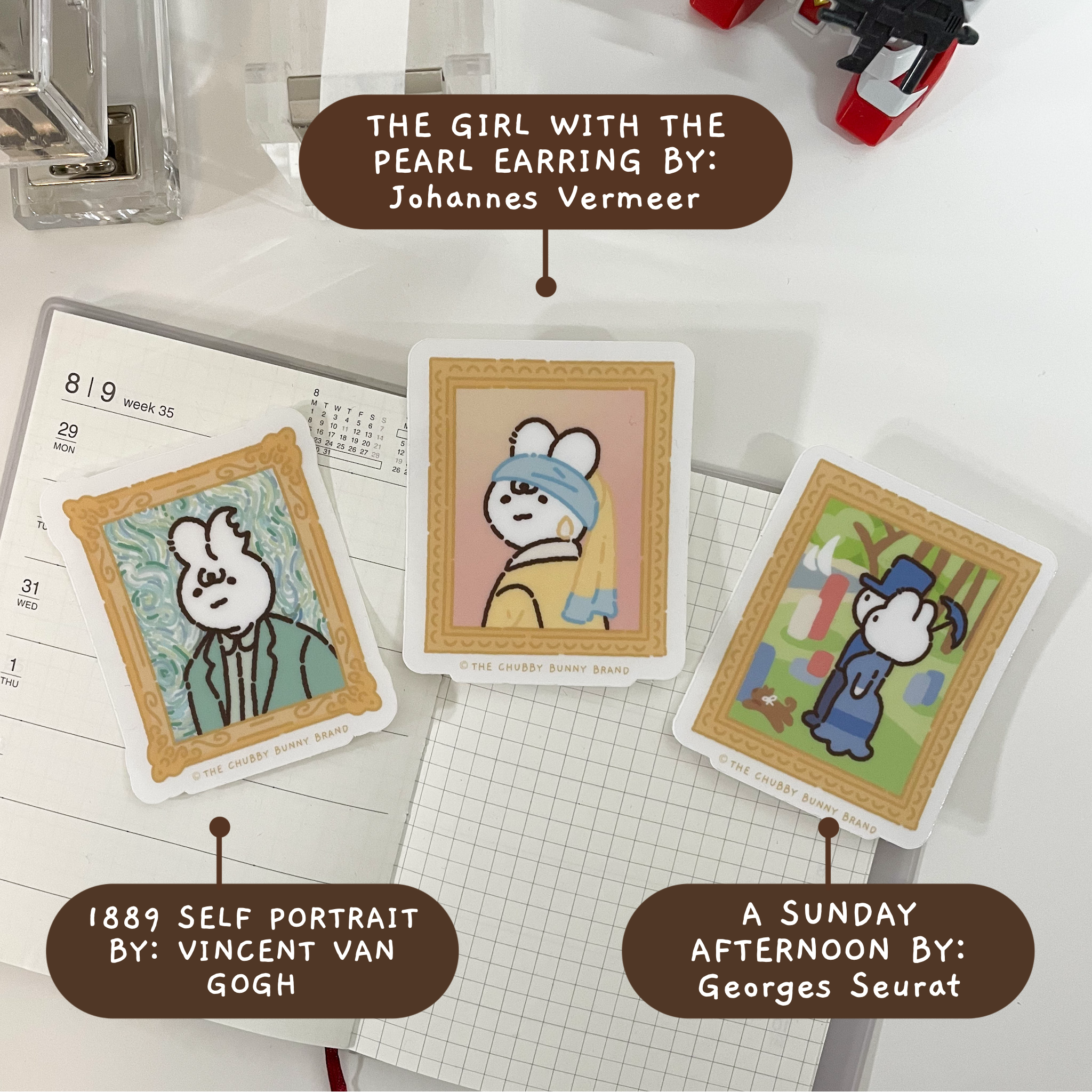 Famous Paintings Vinyl Stickers