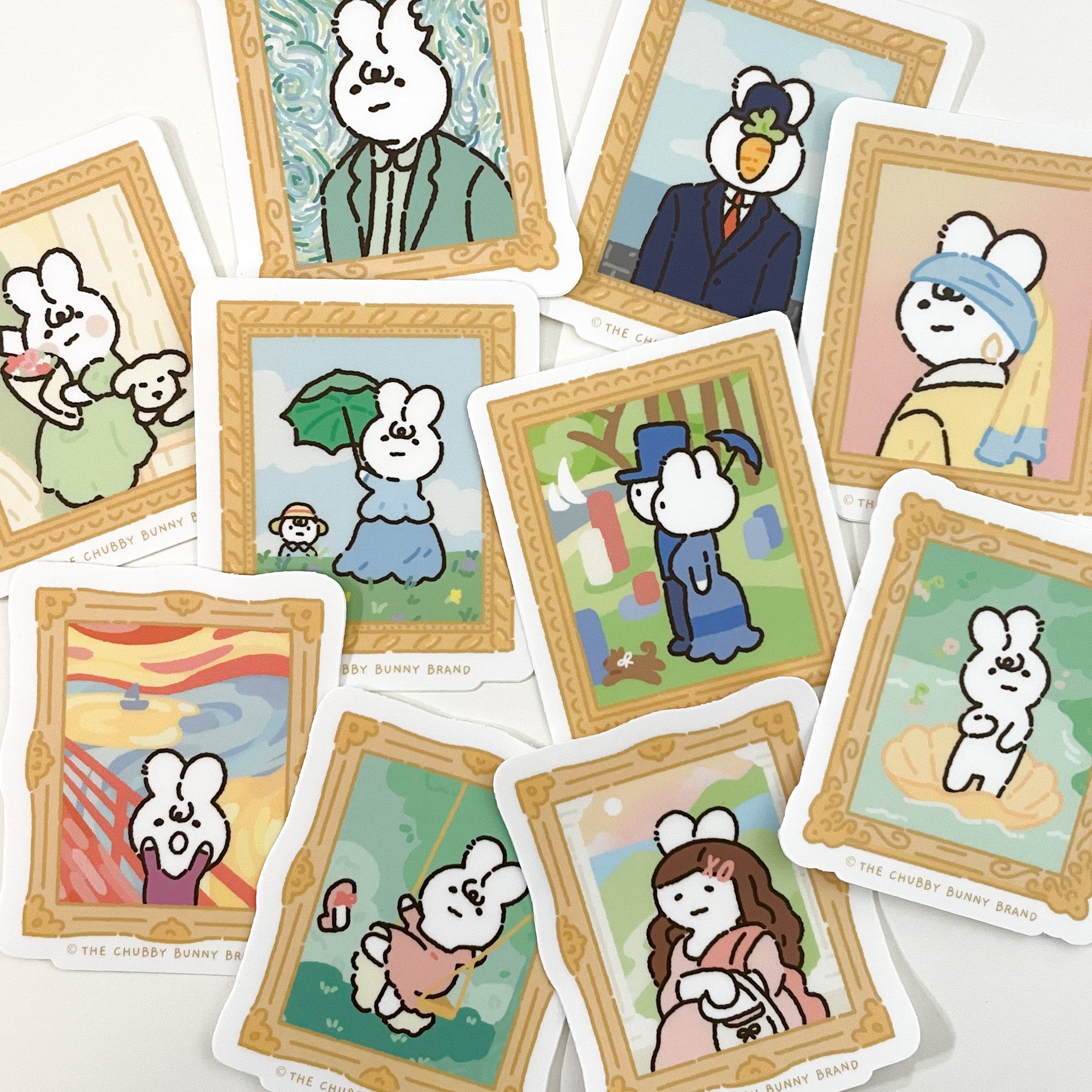 Famous Paintings Vinyl Stickers