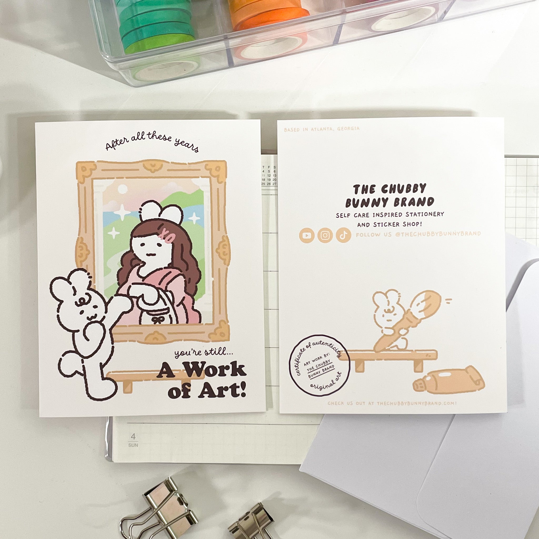 You're a Work of Art Mona Lisa Birthday Card Set