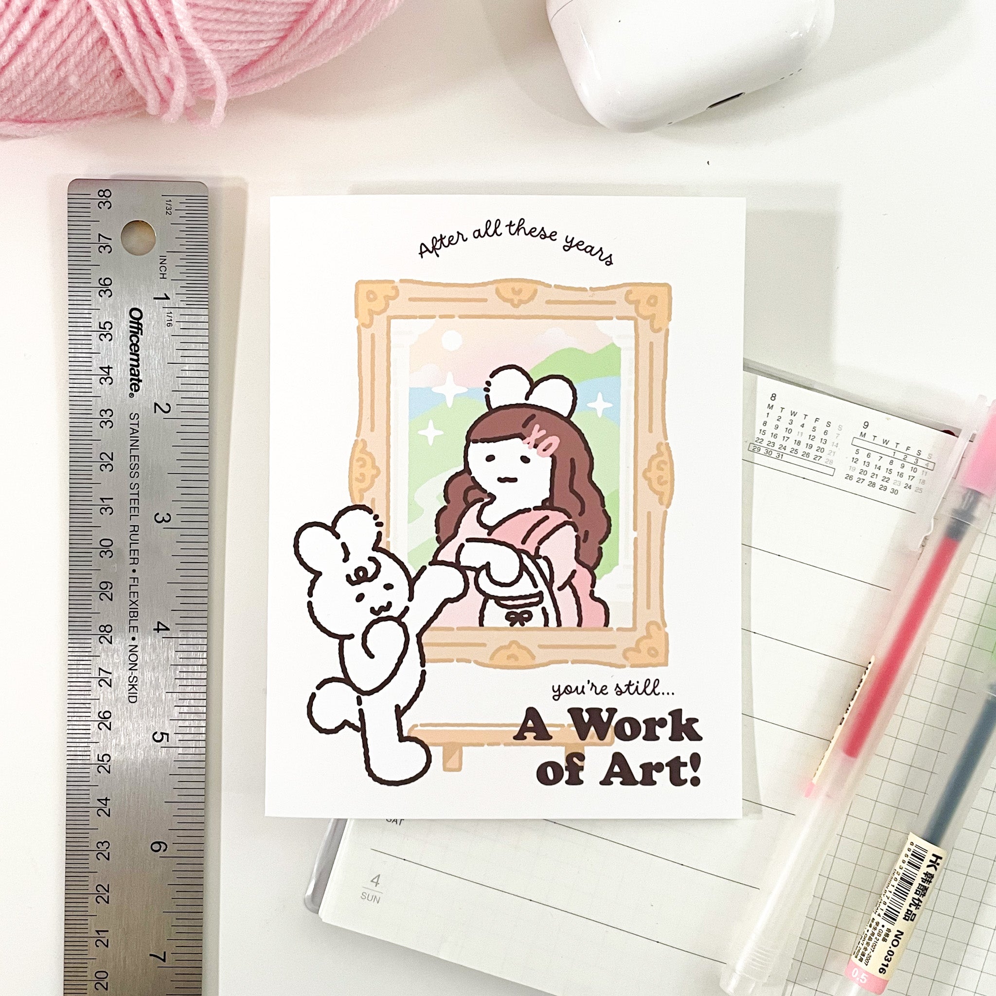 You're a Work of Art Mona Lisa Birthday Card Set