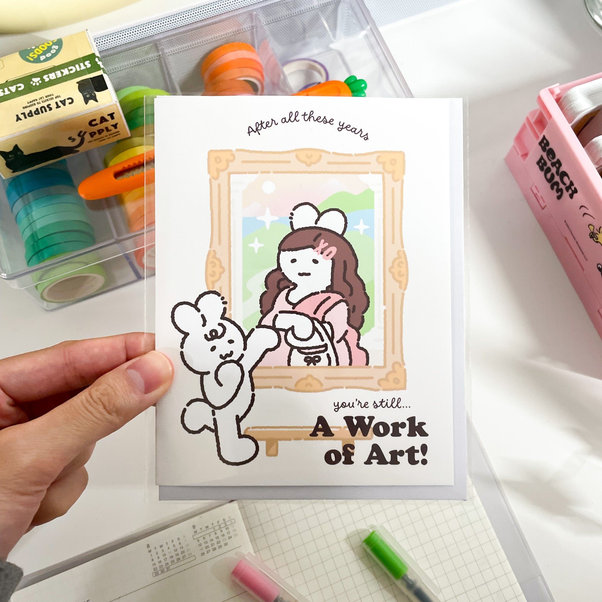 You're a Work of Art Mona Lisa Birthday Card Set