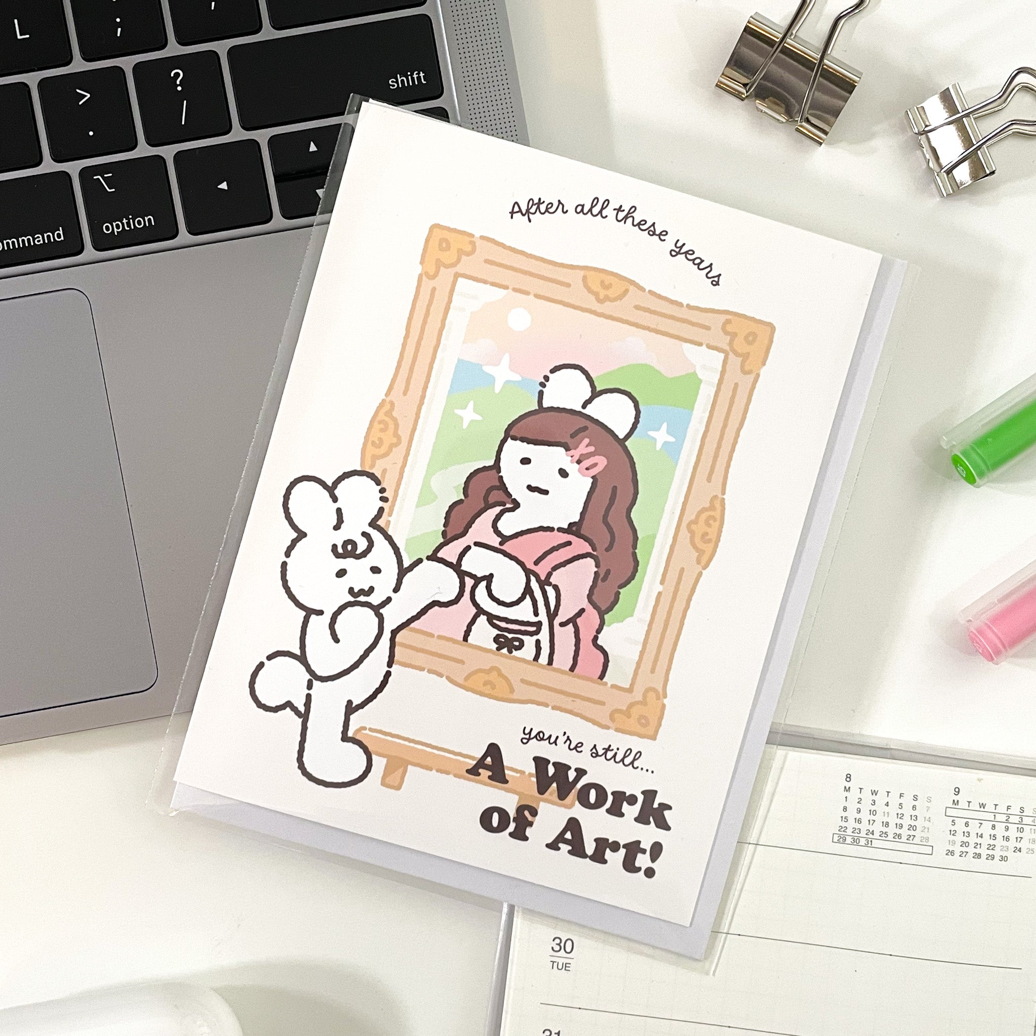 You're a Work of Art Mona Lisa Birthday Card Set