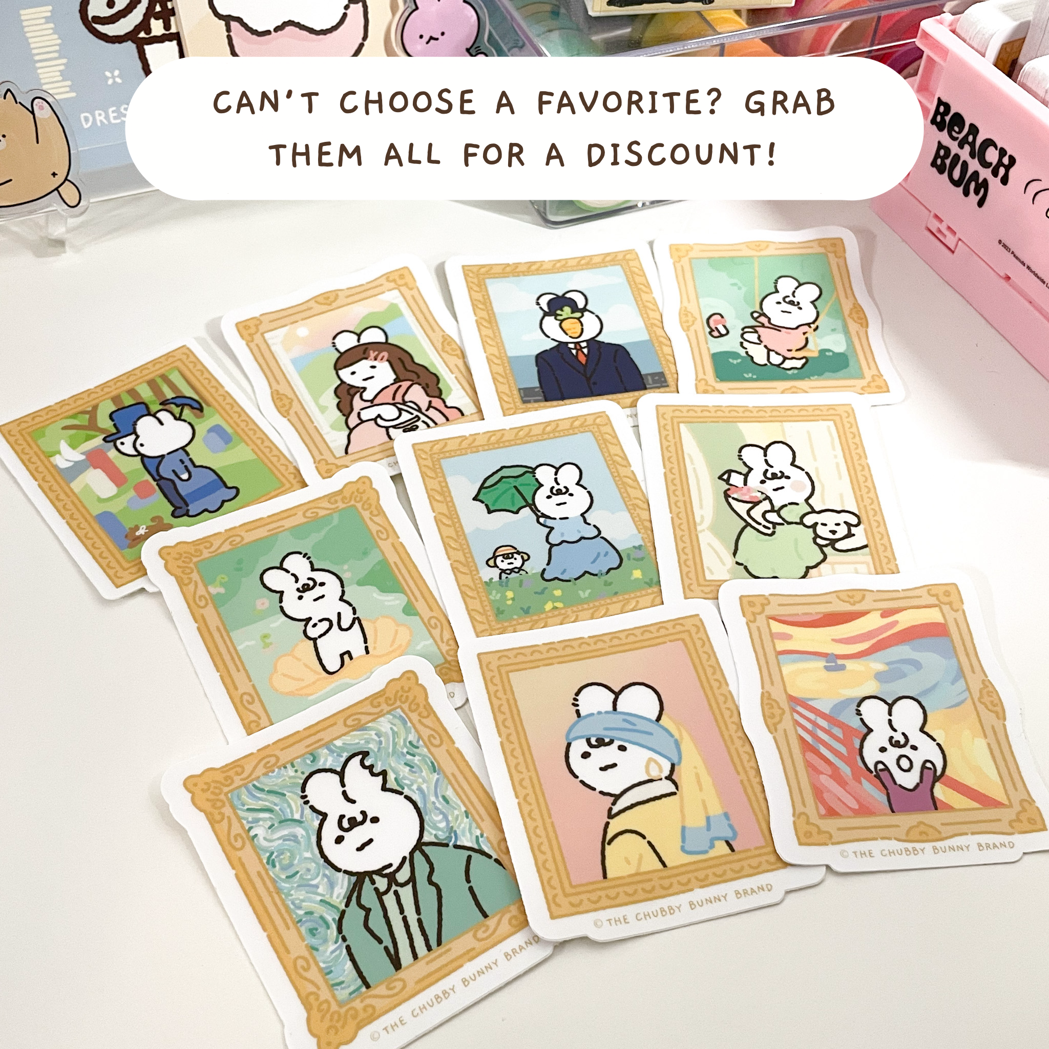 Famous Paintings Vinyl Stickers