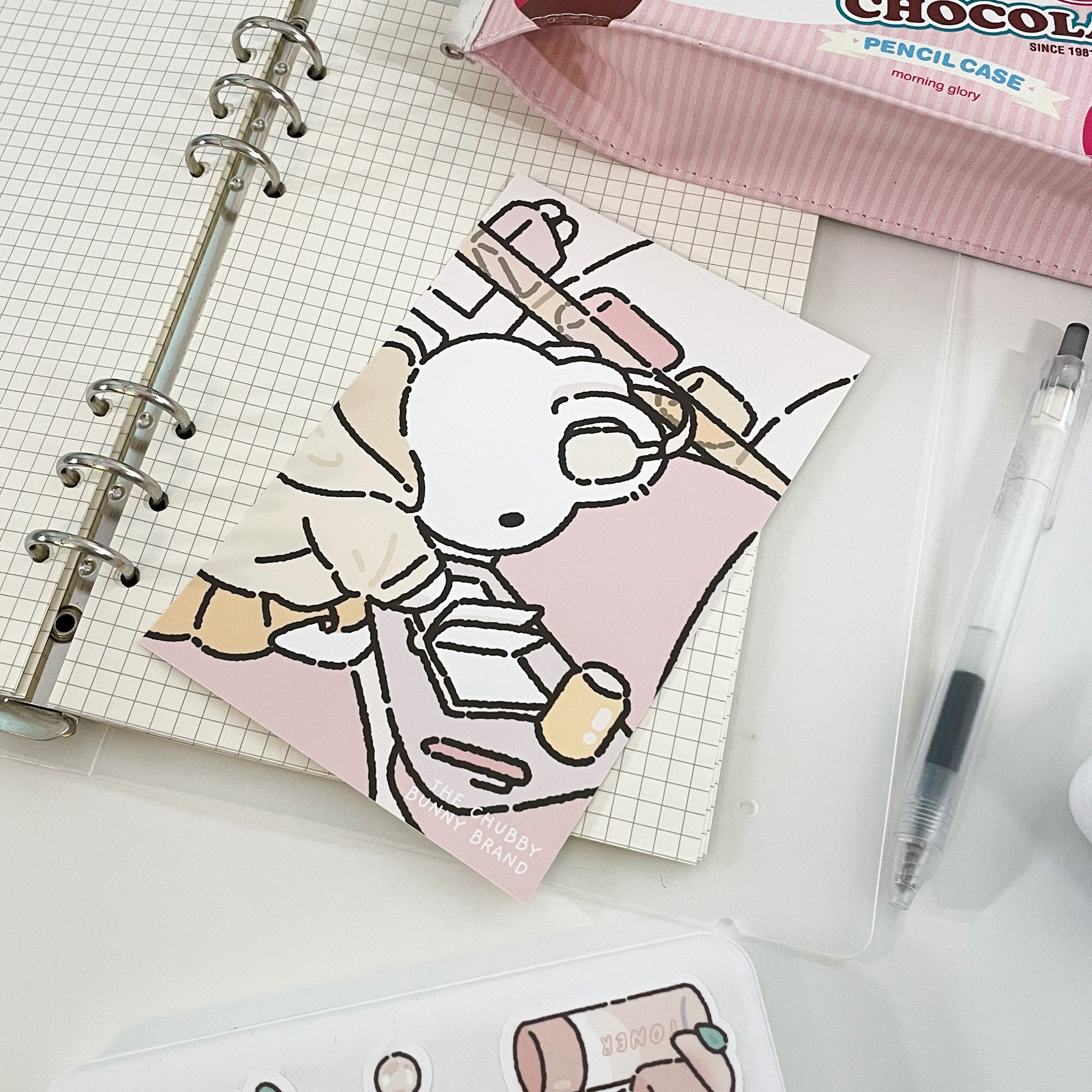 Self Care Journaling Bun Art Print