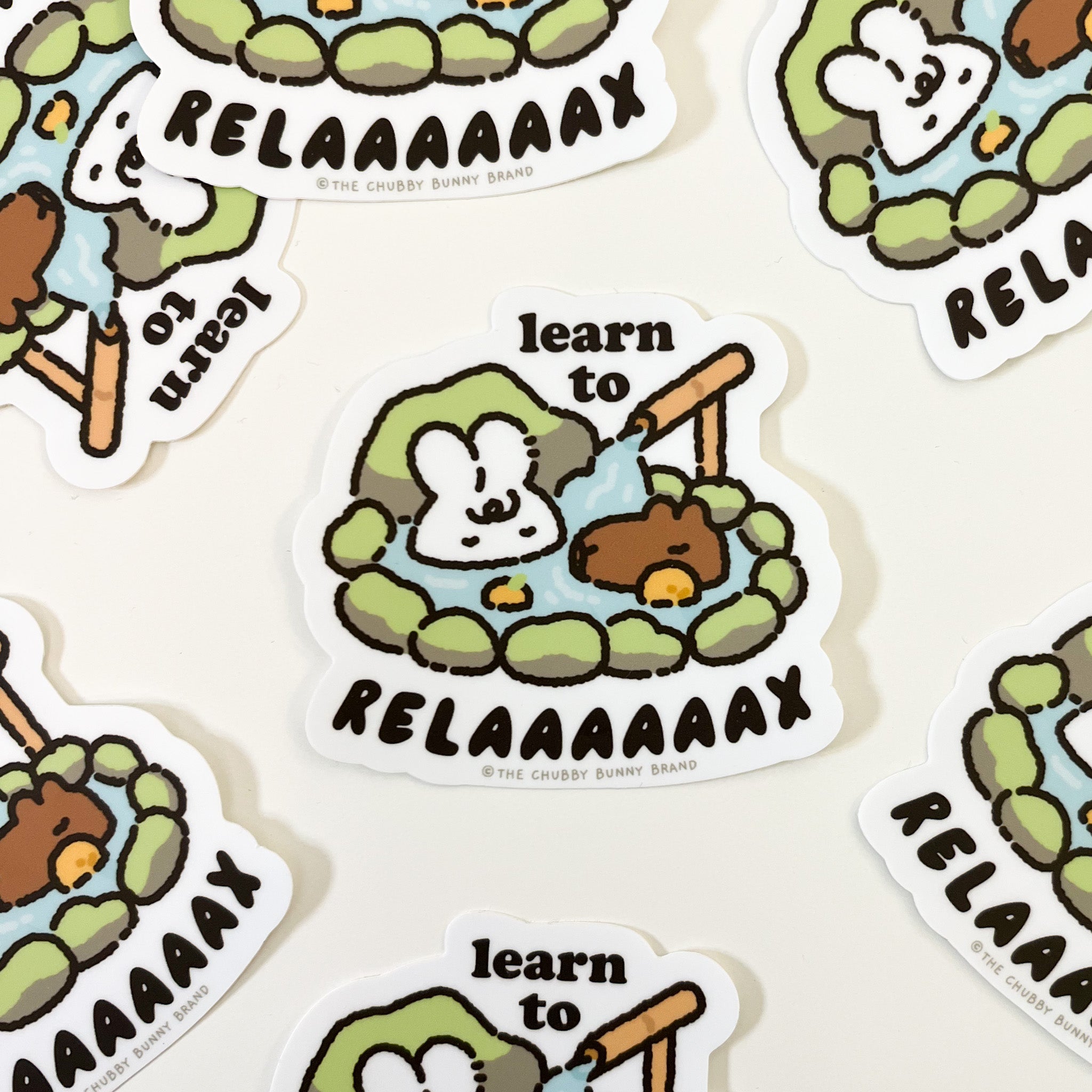 Learn to Relax Vinyl Sticker