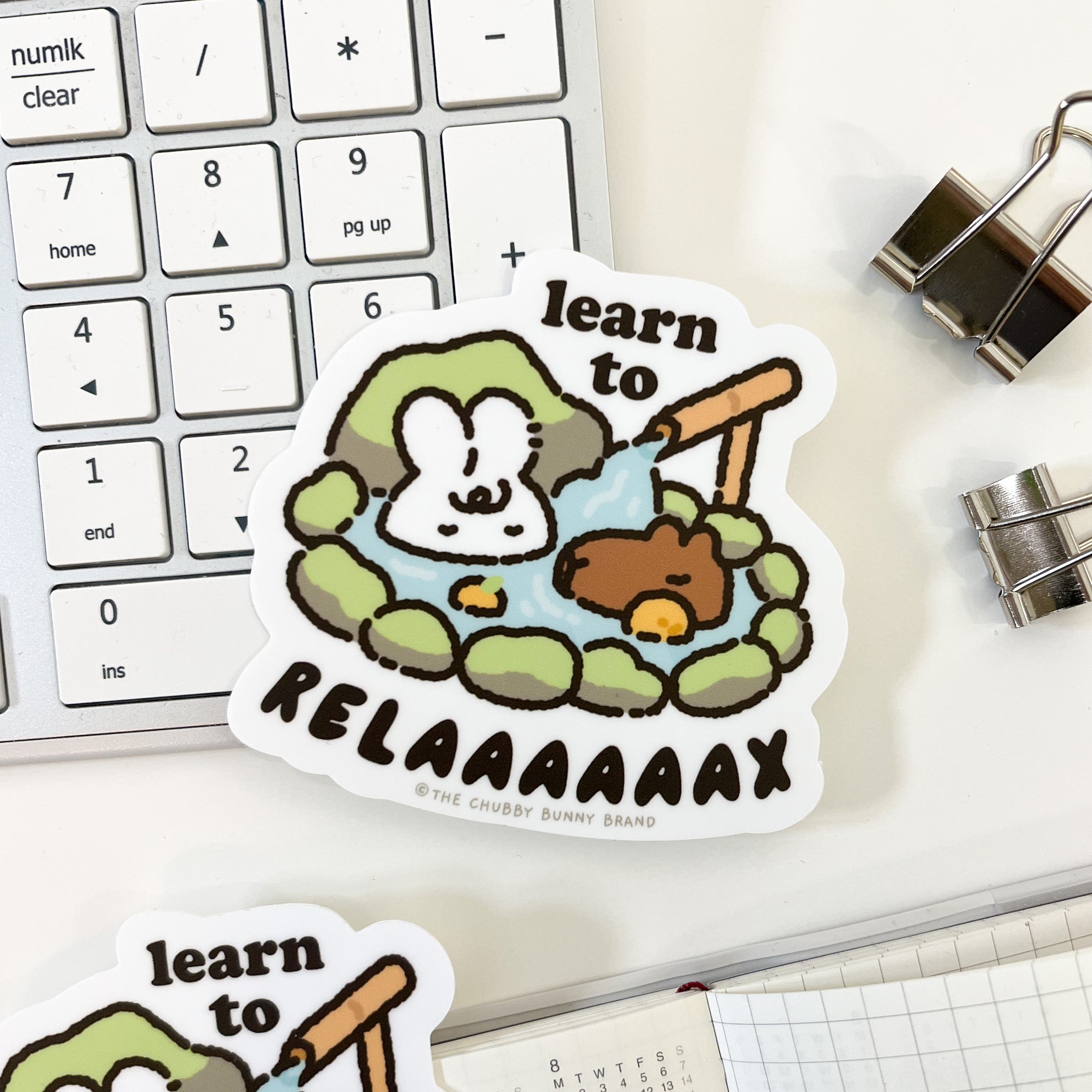 Learn to Relax Vinyl Sticker