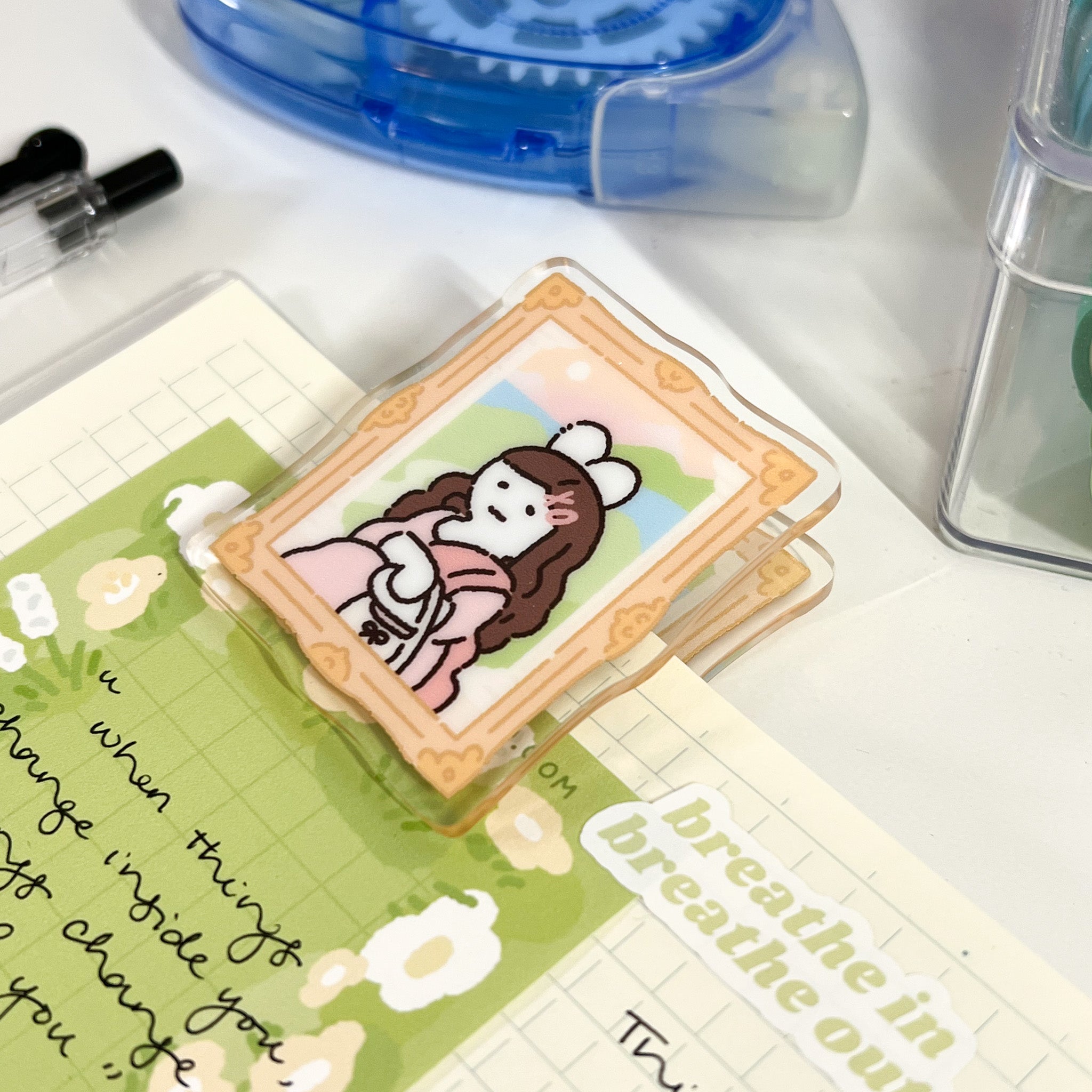 Mona Lisa Acrylic Clip