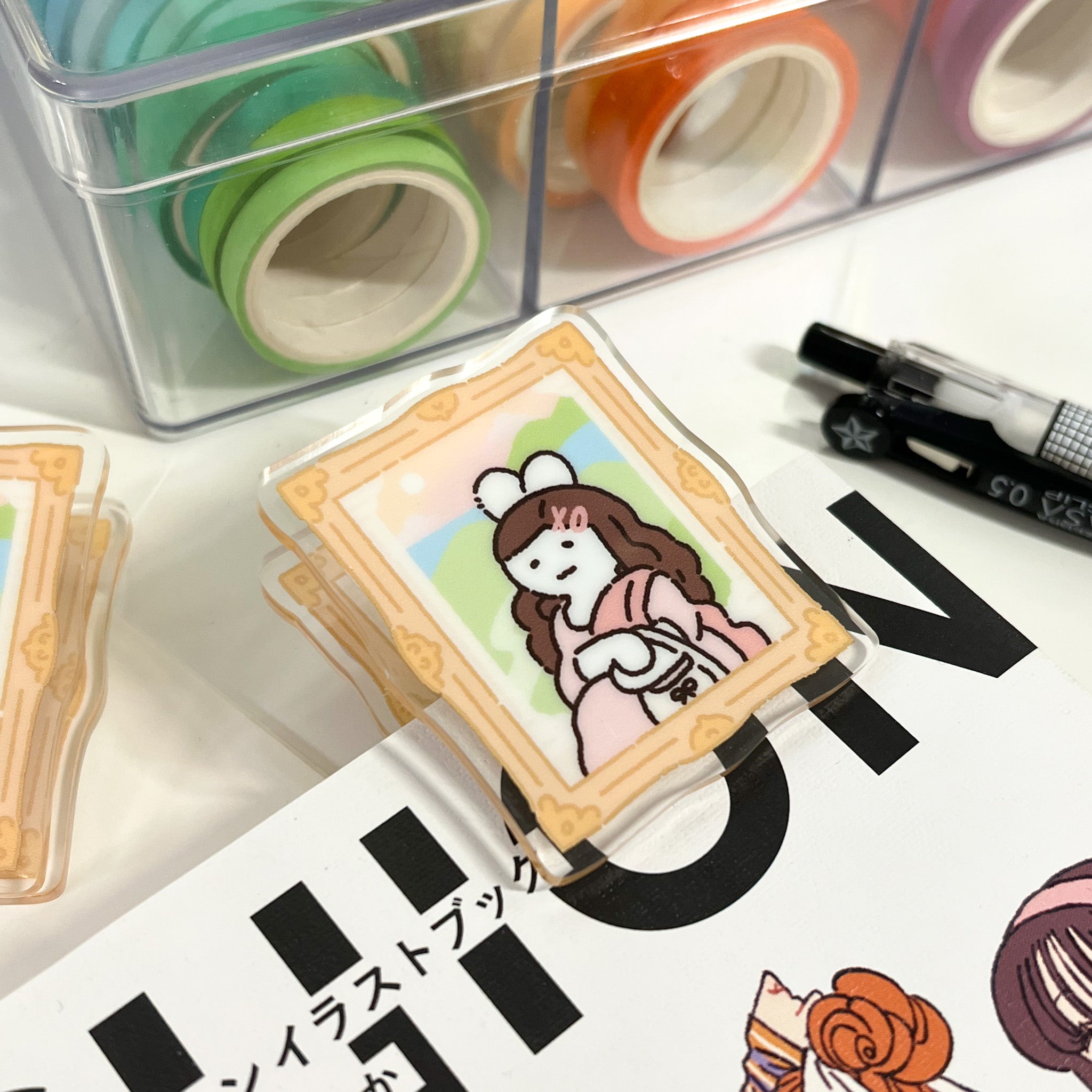Mona Lisa Acrylic Clip
