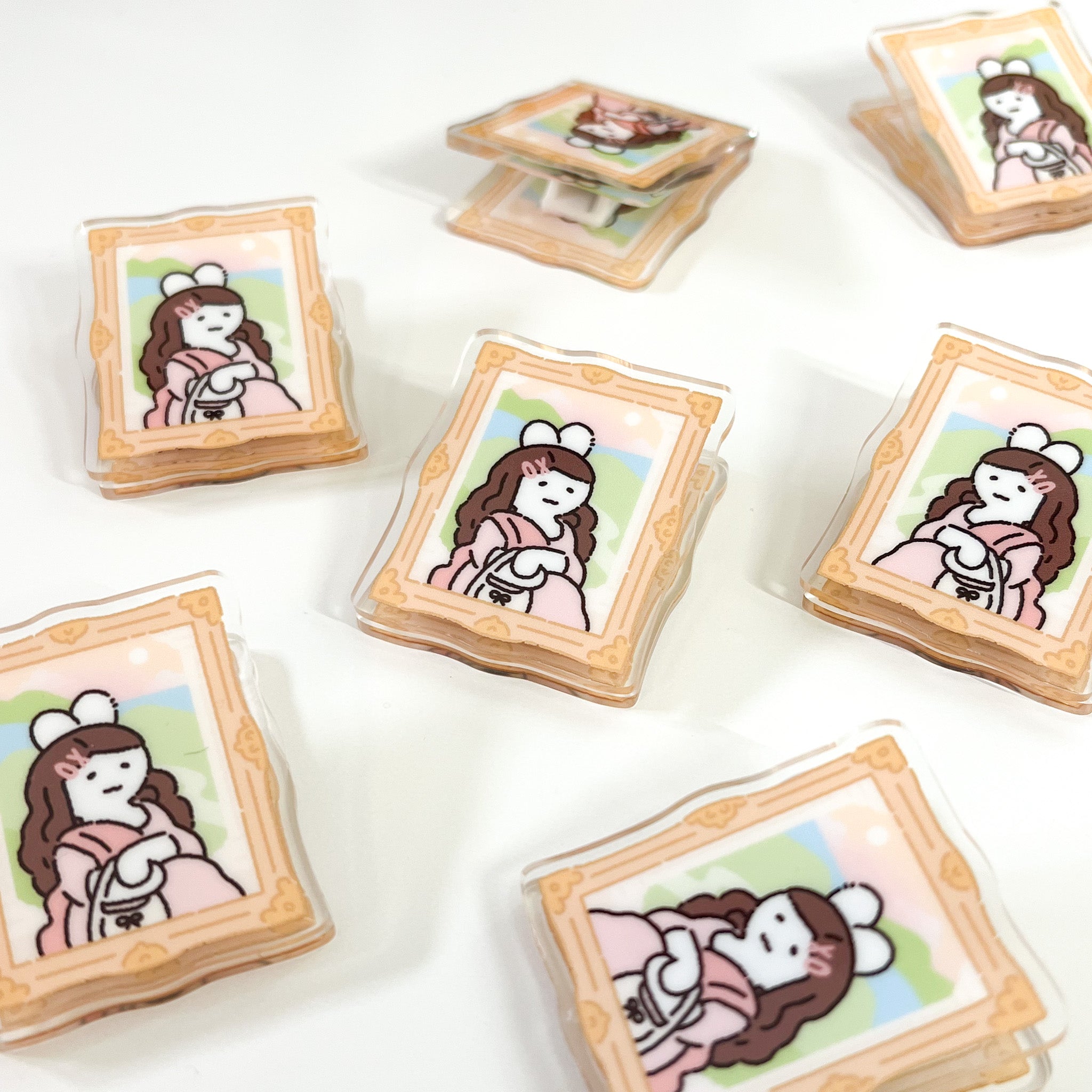 Mona Lisa Acrylic Clip