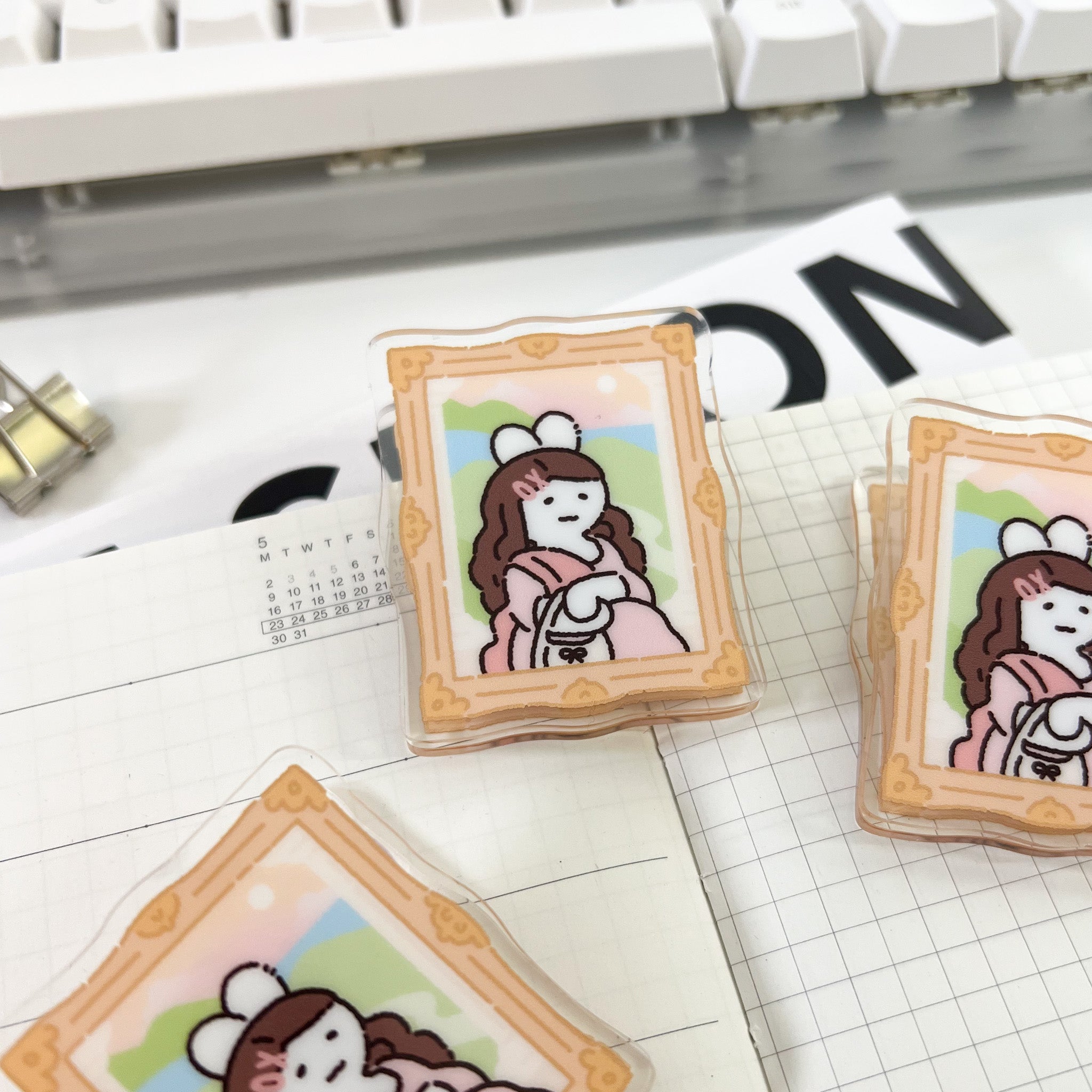 Mona Lisa Acrylic Clip