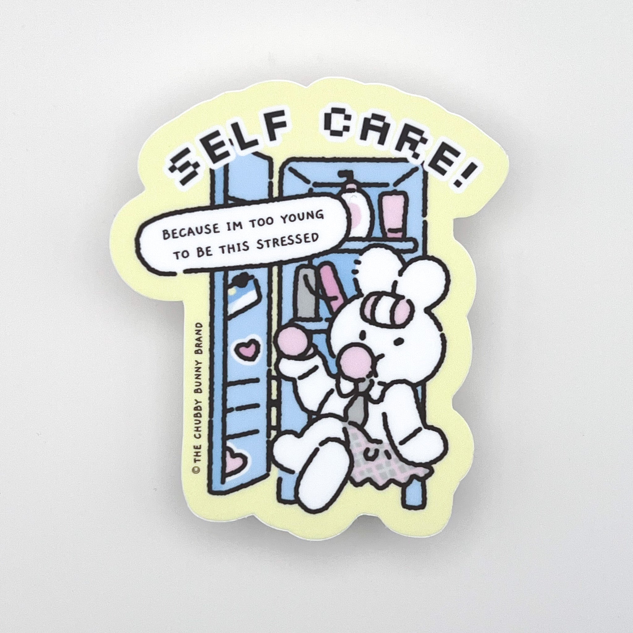 Self Care Motto Vinyl Sticker
