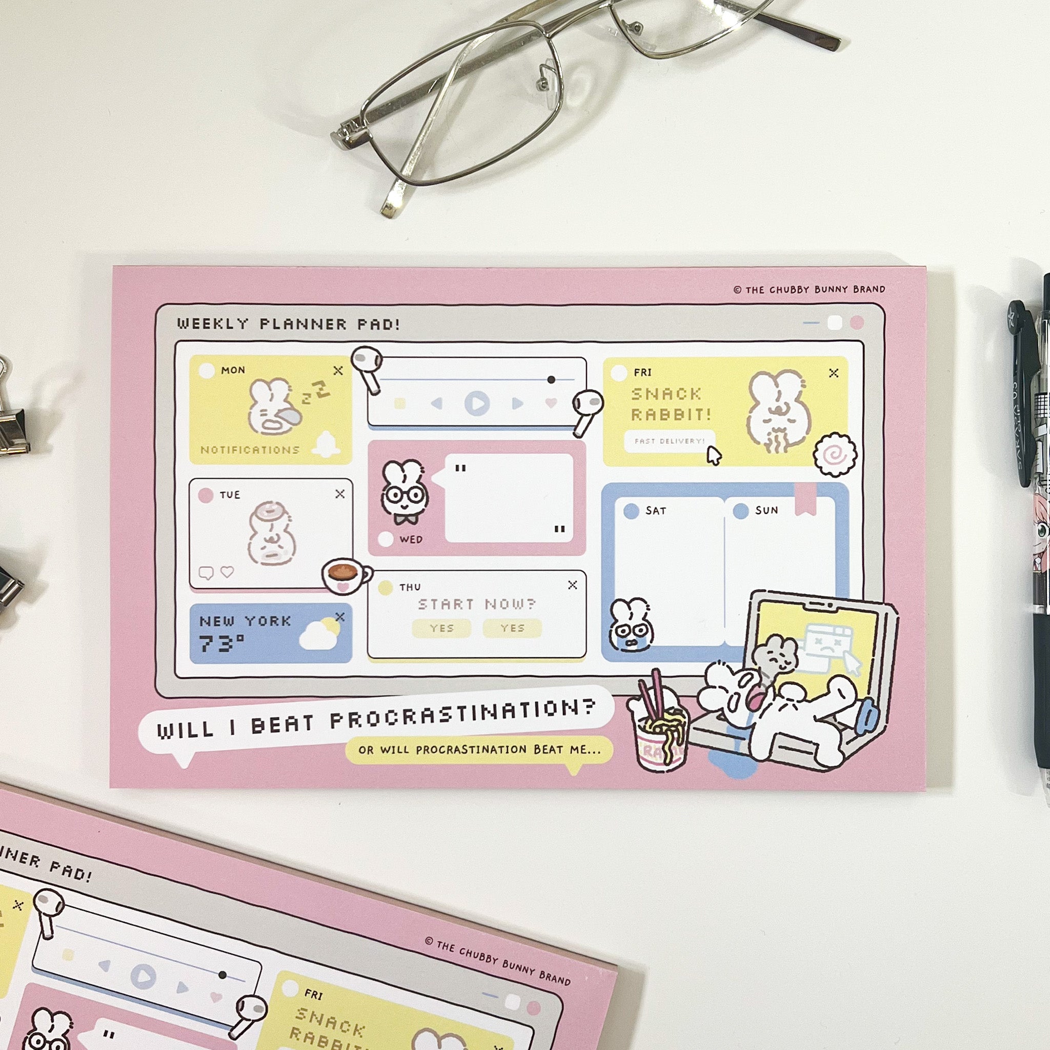 Anti-Procrastination Weekly Notepad