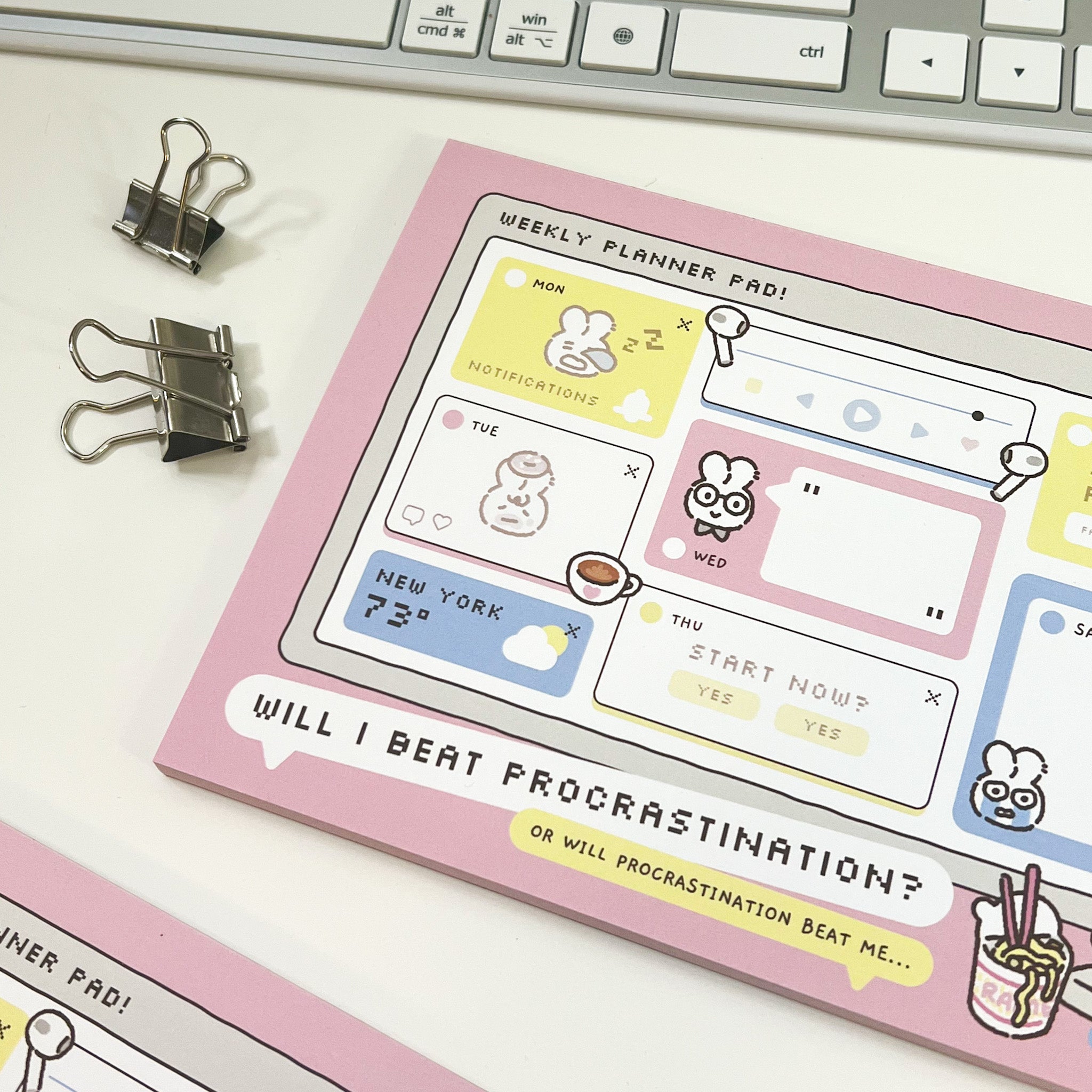 Anti-Procrastination Weekly Planner Notepad