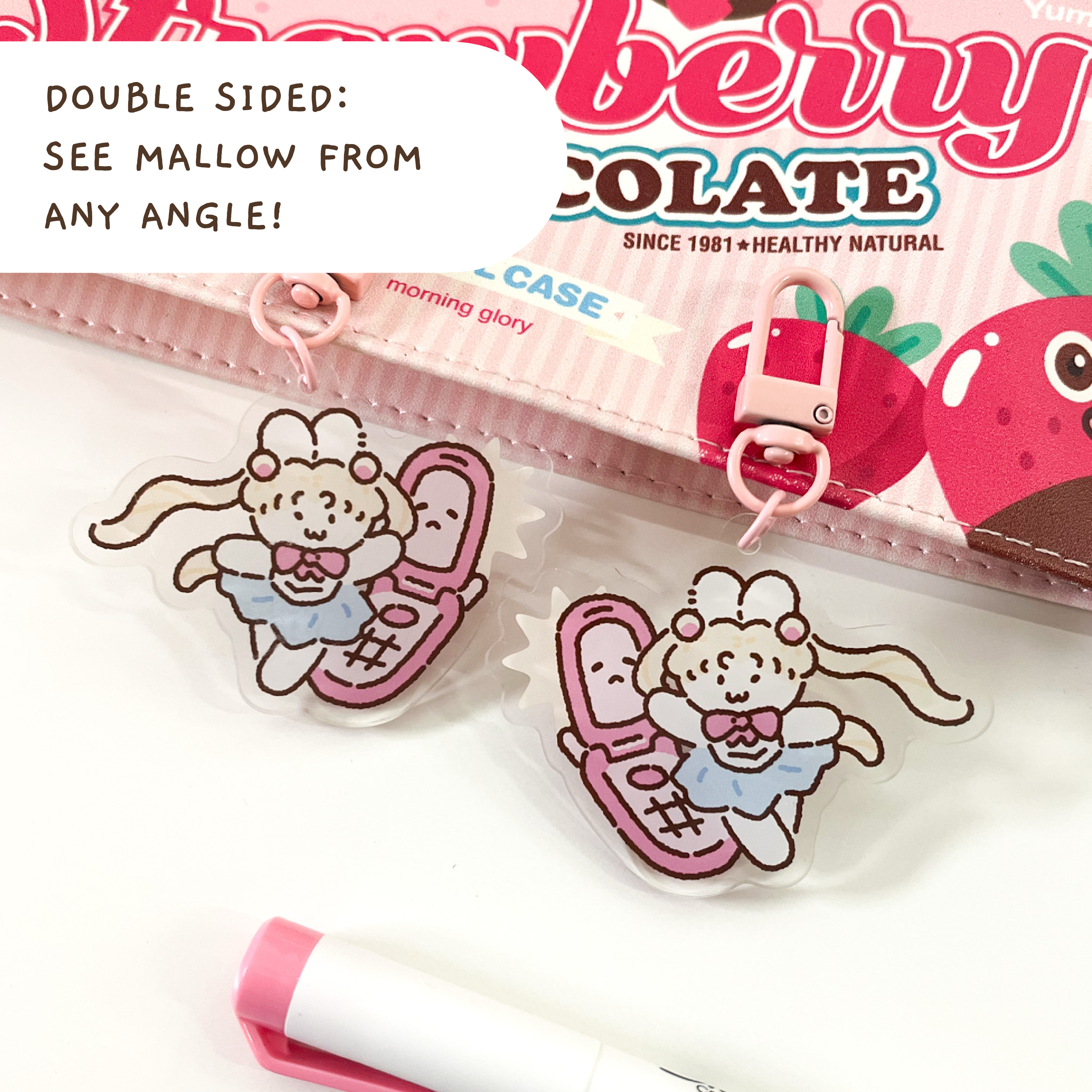 Magic Bun Acrylic Keychain