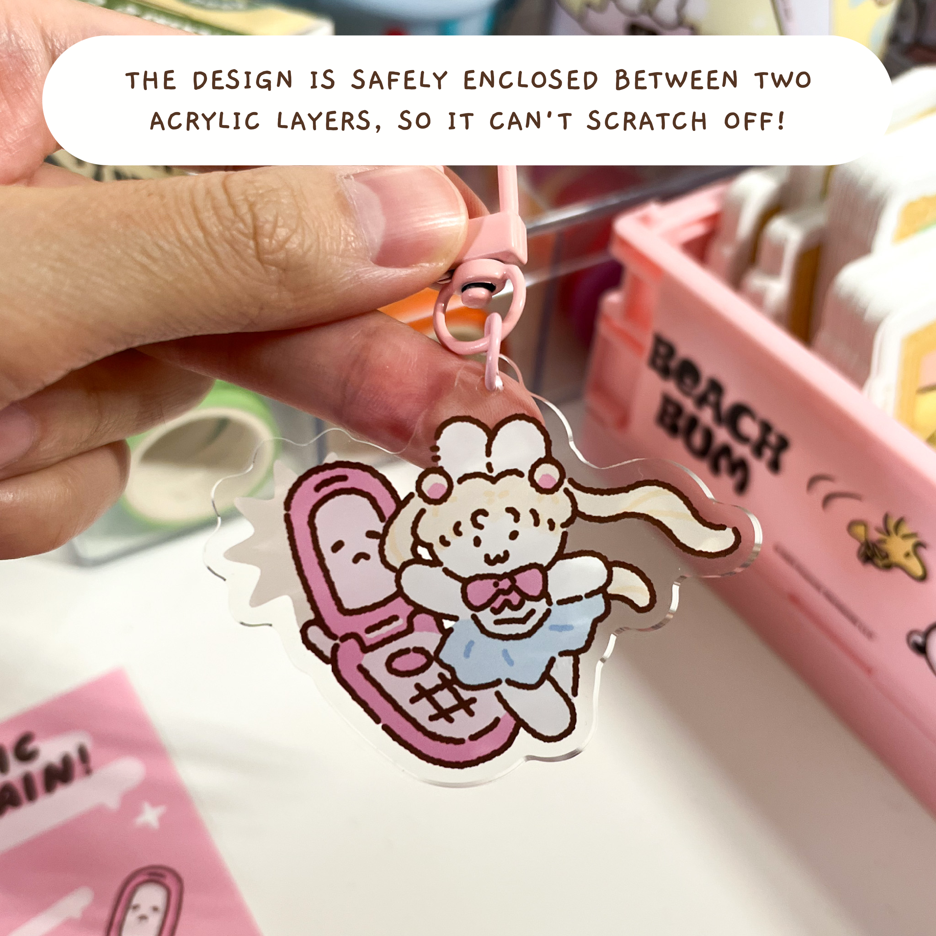 Magic Bun Acrylic Keychain