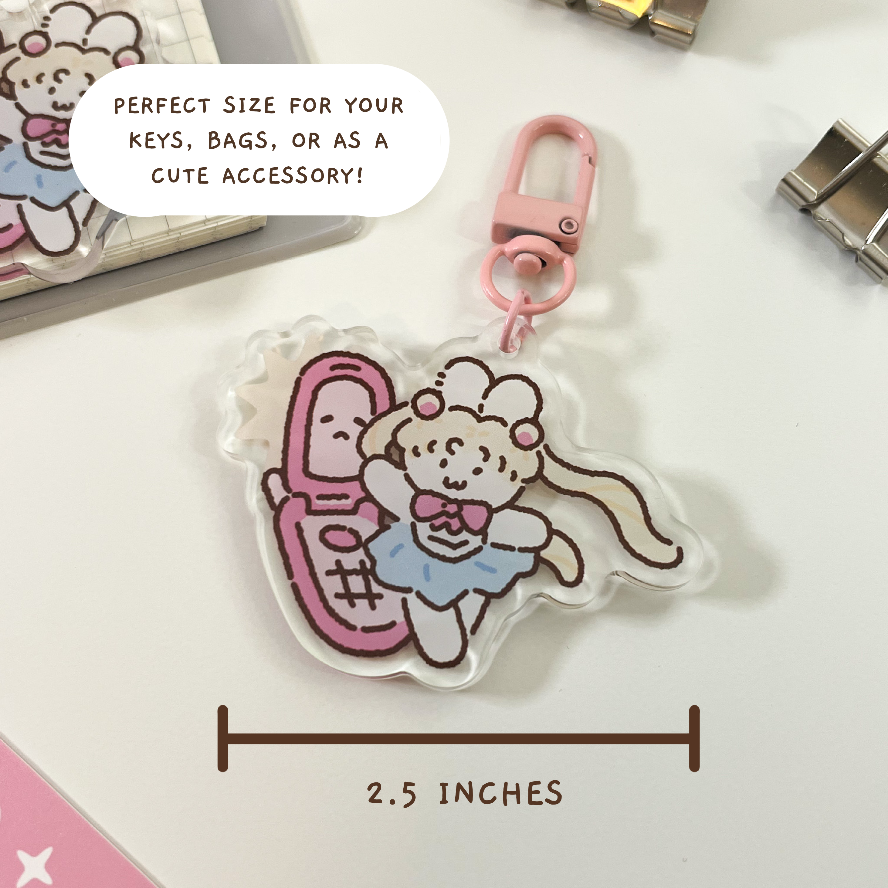 Magic Bun Acrylic Keychain