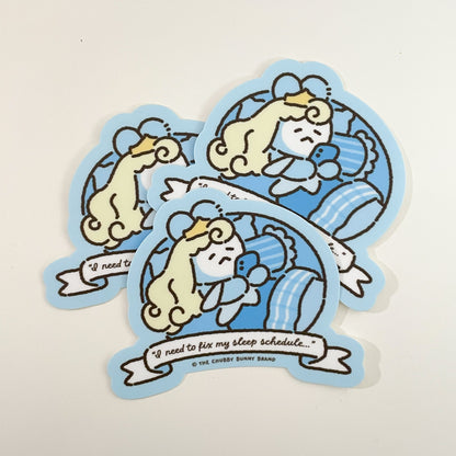 I Need To Fix My Sleep Schedule Vinyl Sticker