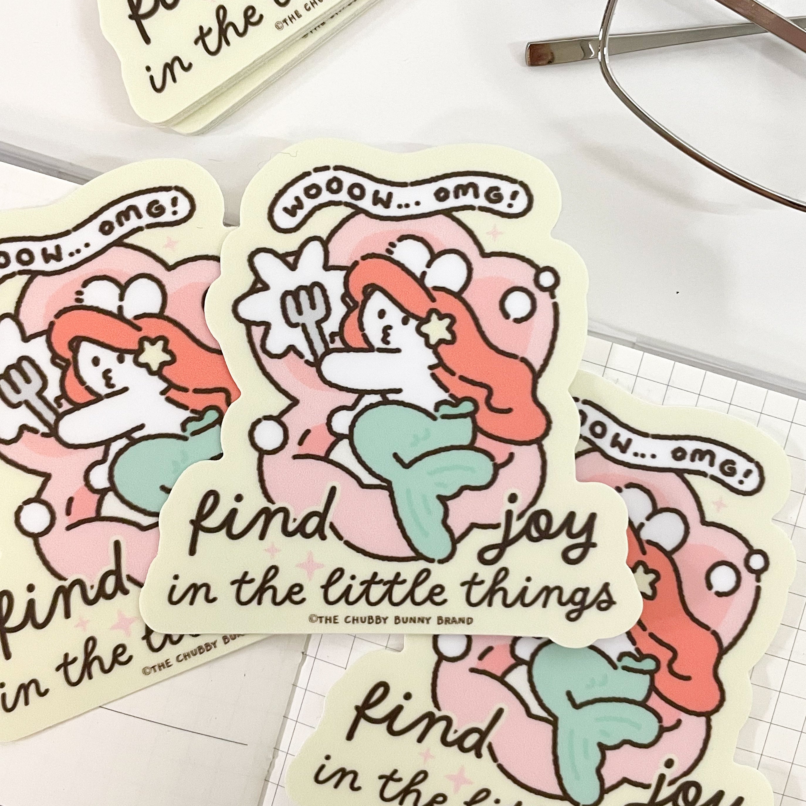 Find Joy in the Little Things Vinyl Sticker