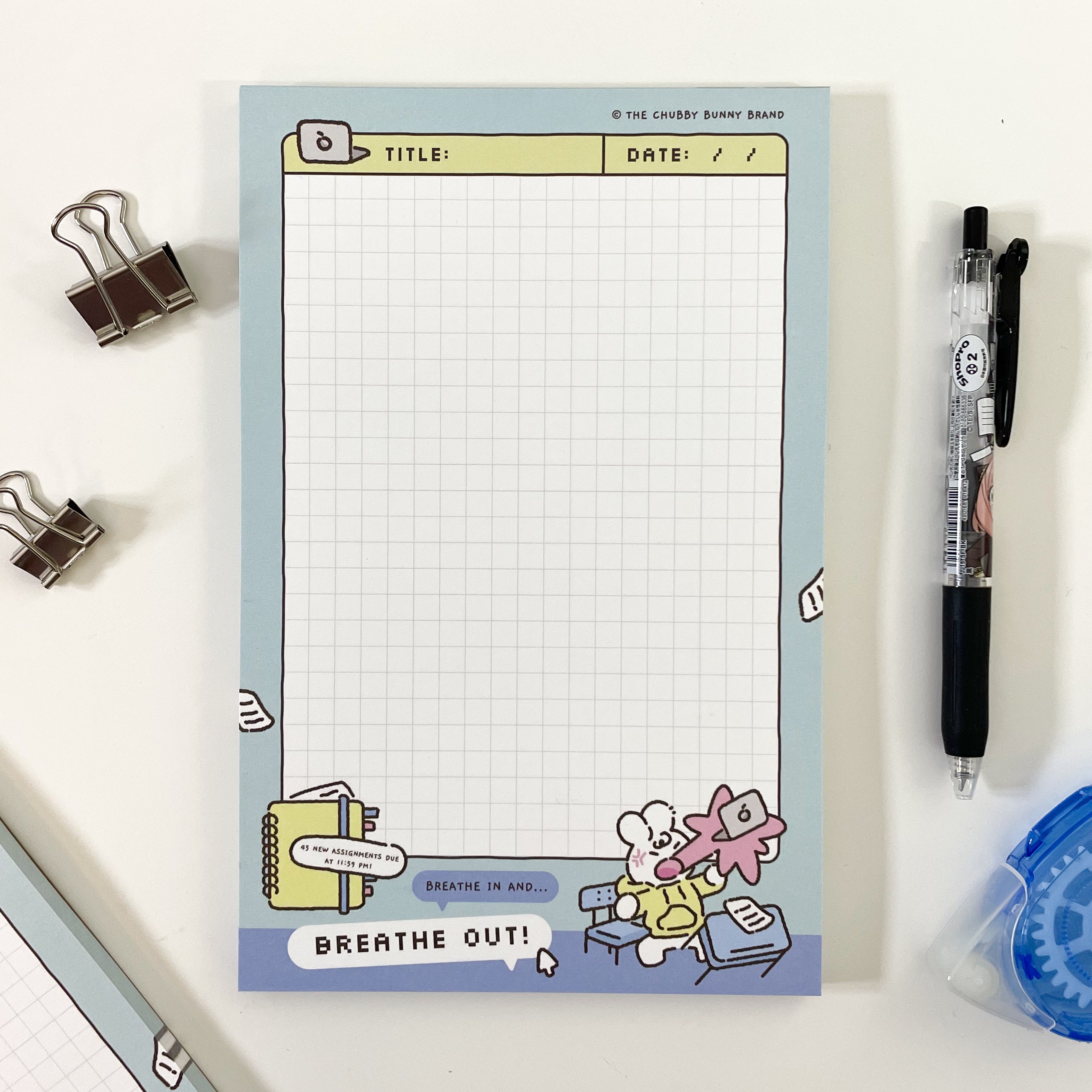 Breathe In Breathe Out Memo Pad A9