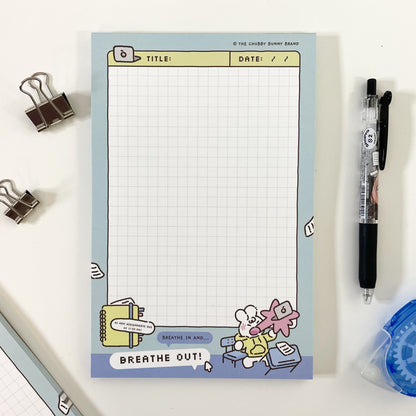 Breathe In Breathe Out Memo Pad A9