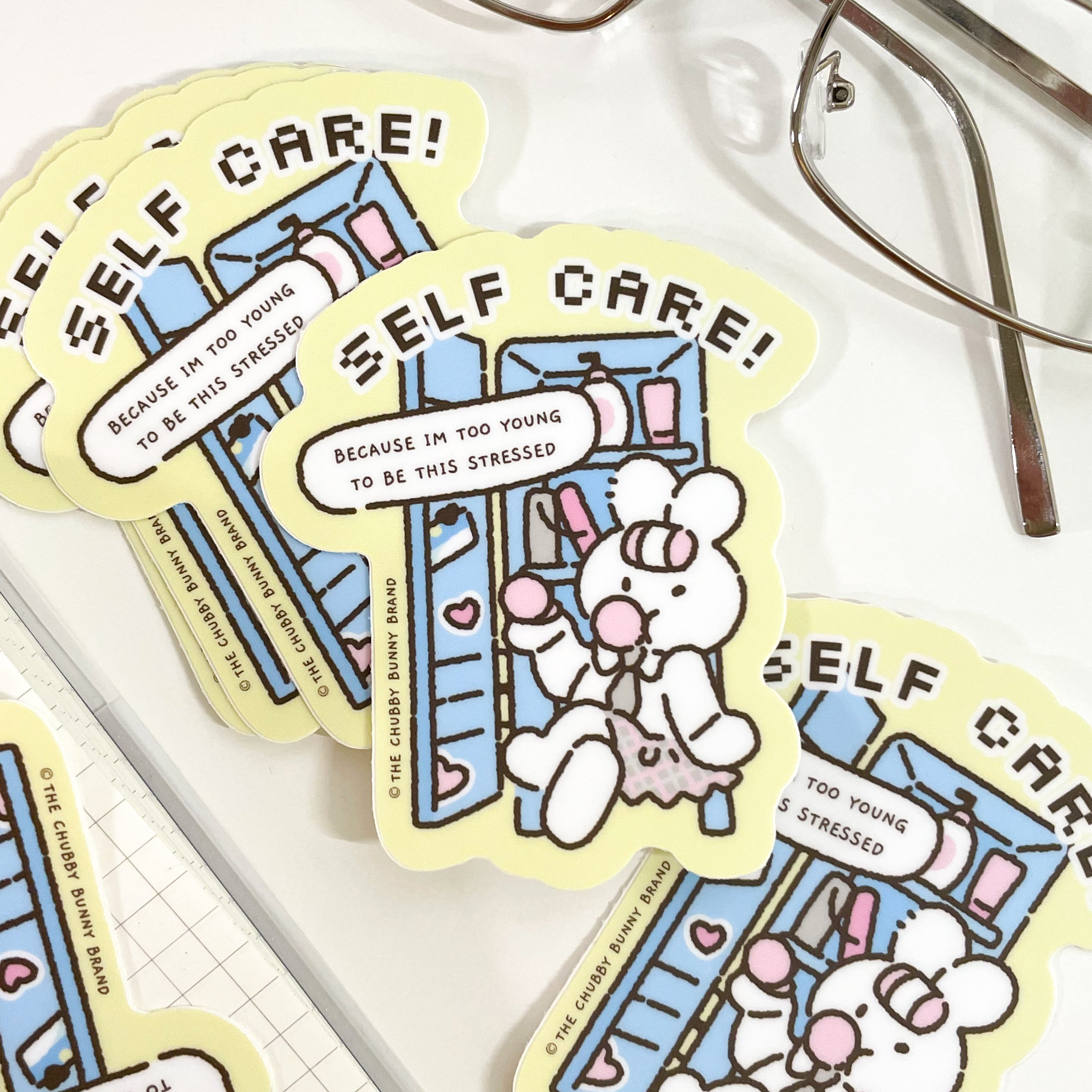 School Essentials Self Care Vinyl Sticker Bundle Deal