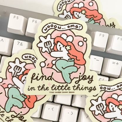 Find Joy in the Little Things Vinyl Sticker