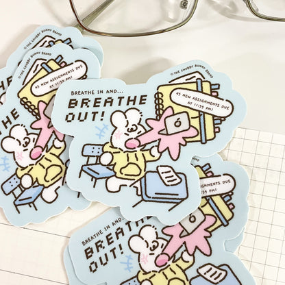 Breathe In Breathe Out Vinyl Sticker