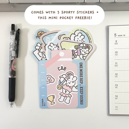 Stay Active Mini Vinyl Sticker Pack