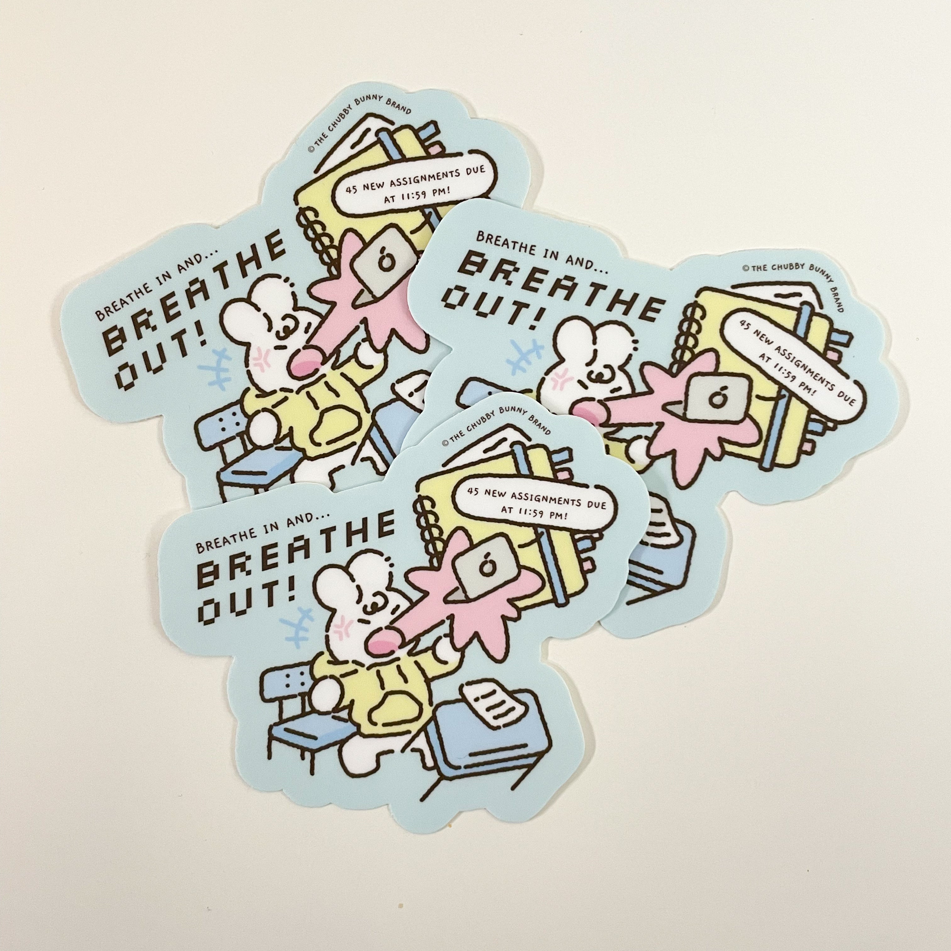 Breathe In Breathe Out Vinyl Sticker