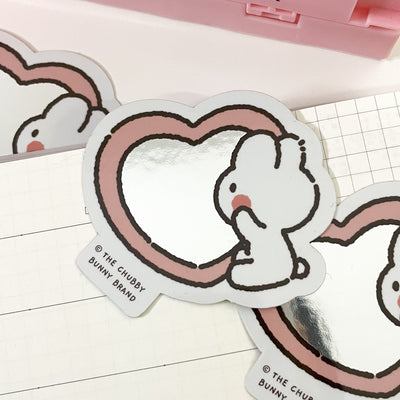 Self Love Heart Mirror Mini Vinyl Sticker