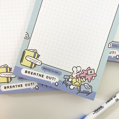 Breathe In Breathe Out Memo Pad A9