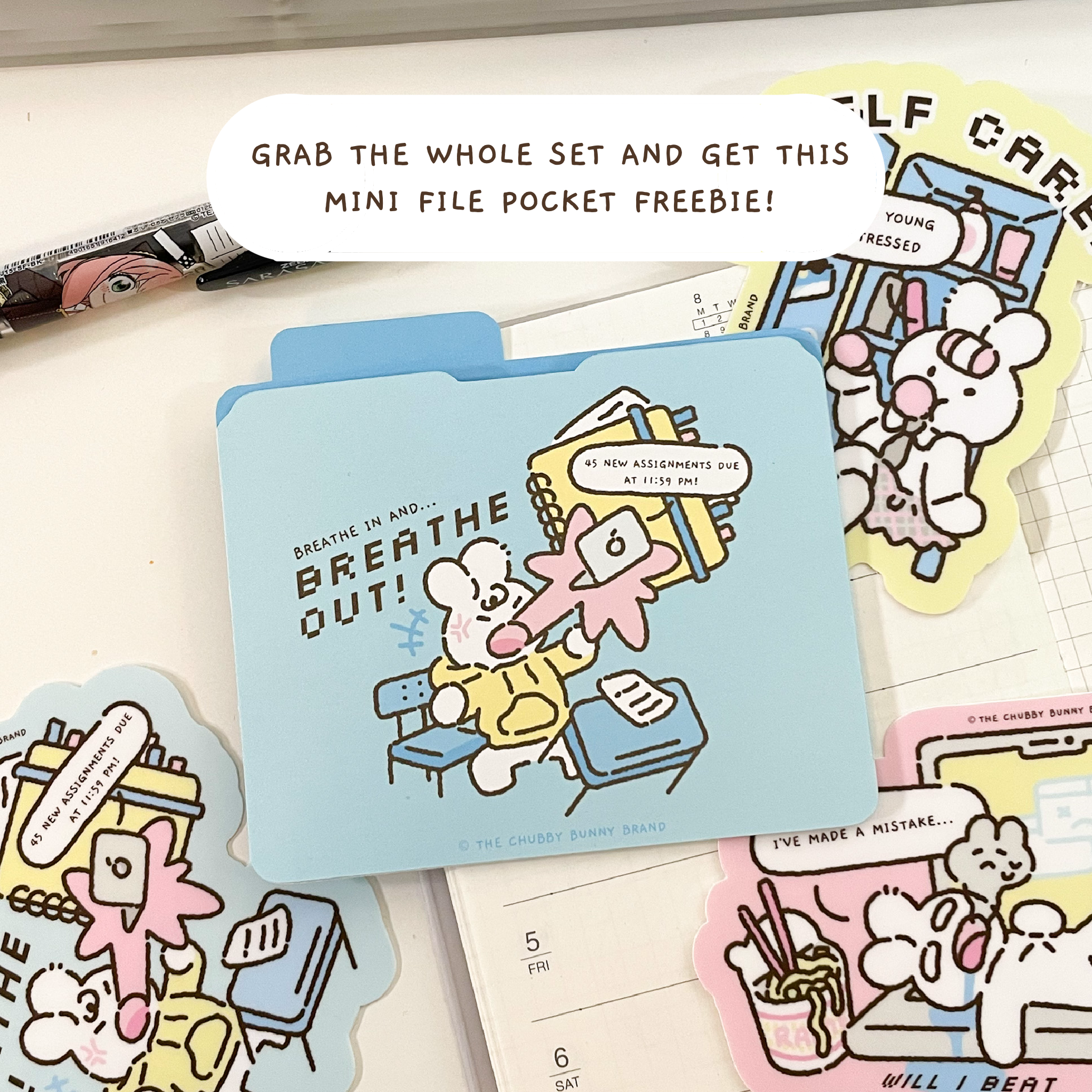 School Essentials Self Care Vinyl Sticker Bundle Deal