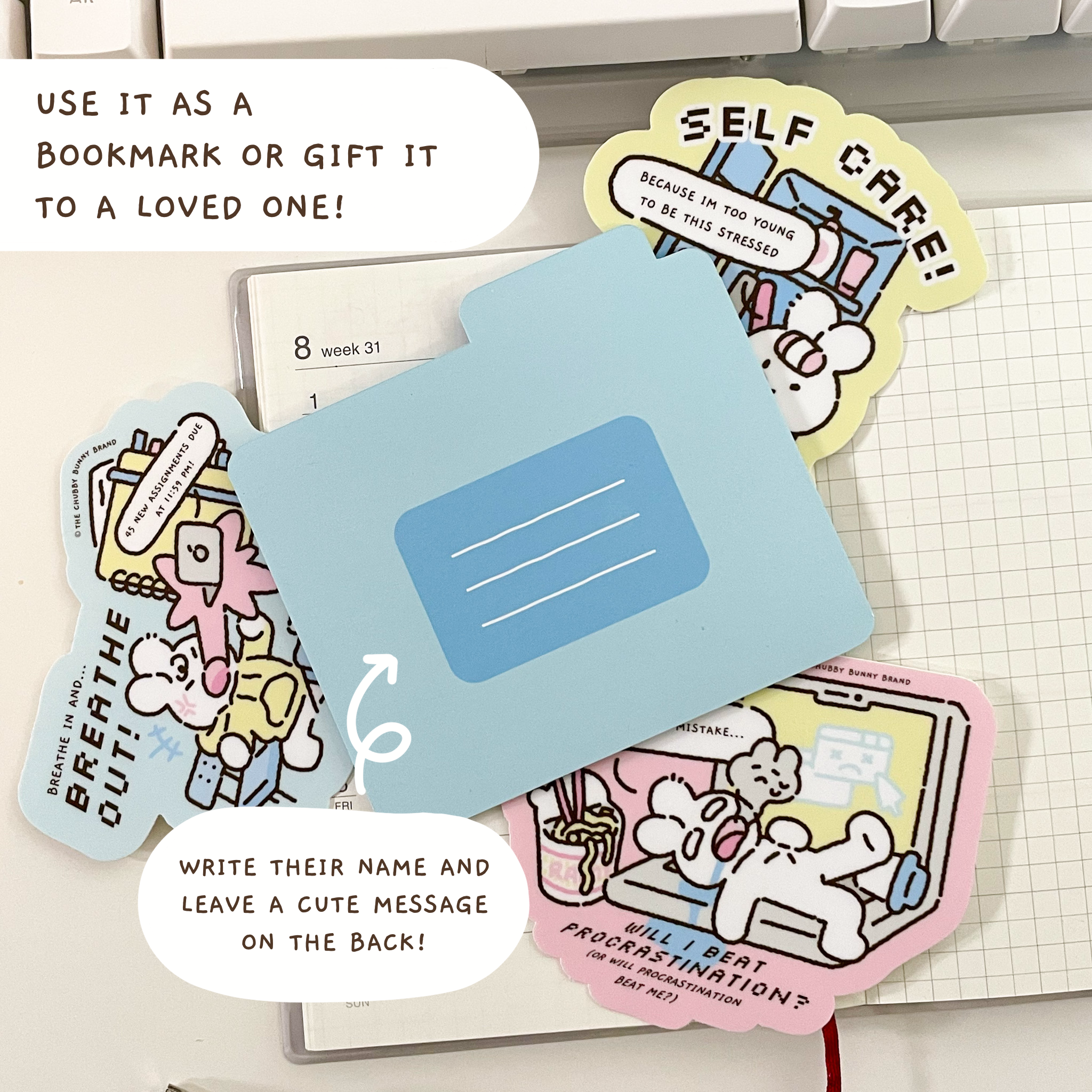 School Essentials Self Care Vinyl Sticker Bundle Deal