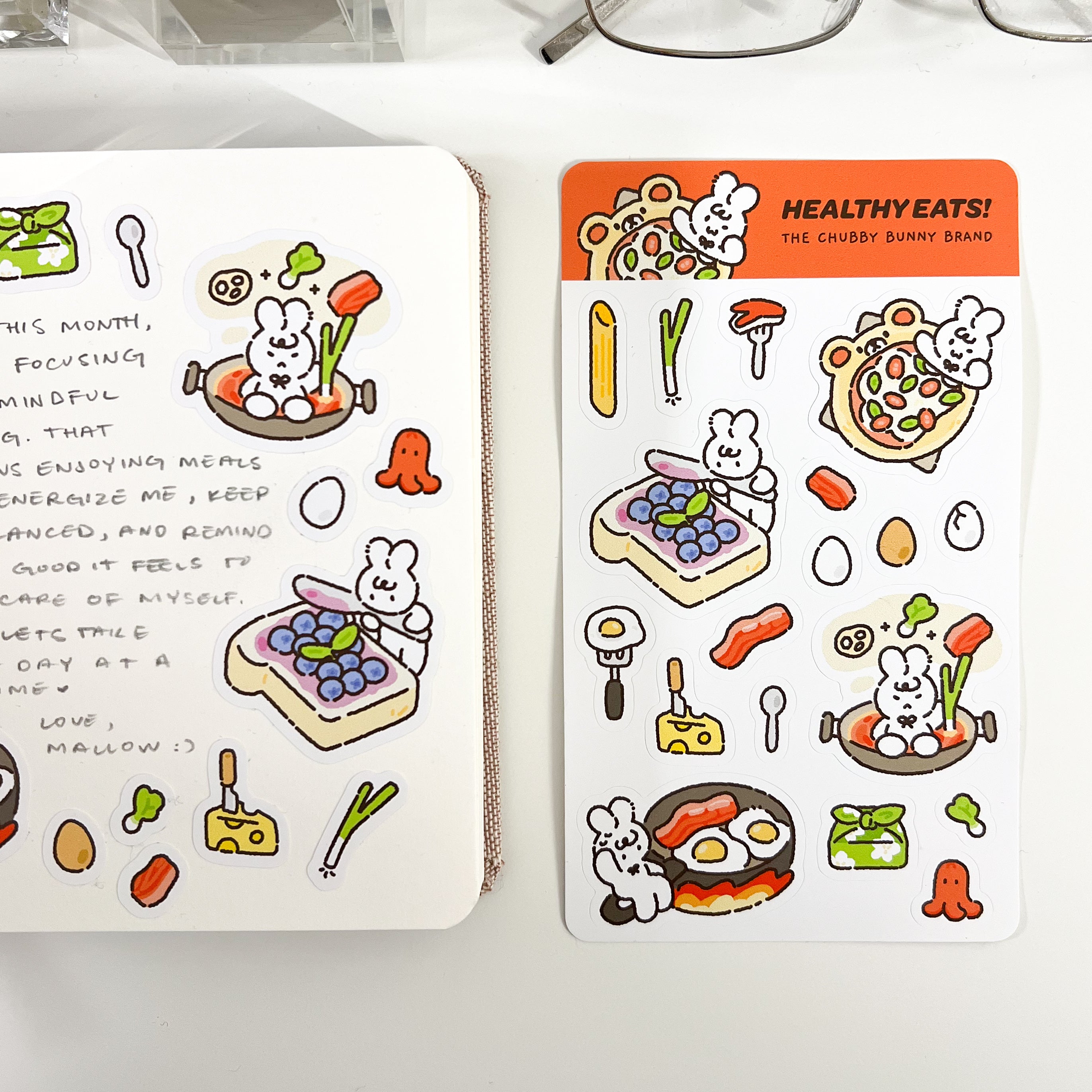 Healthy Eats Vinyl Sticker Sheet