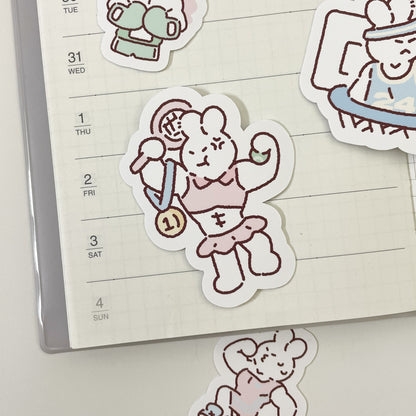 Stay Active Sticker Flakes 18pc