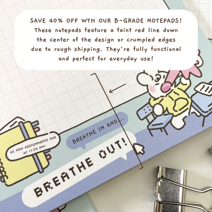 Breathe In Breathe Out Memo Pad A9