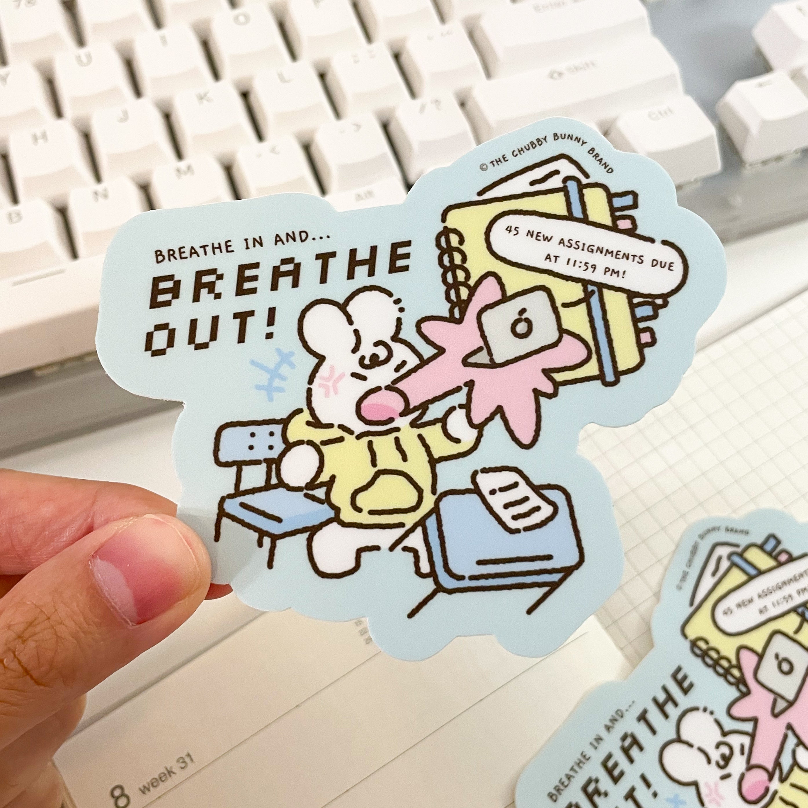 Breathe In Breathe Out Vinyl Sticker